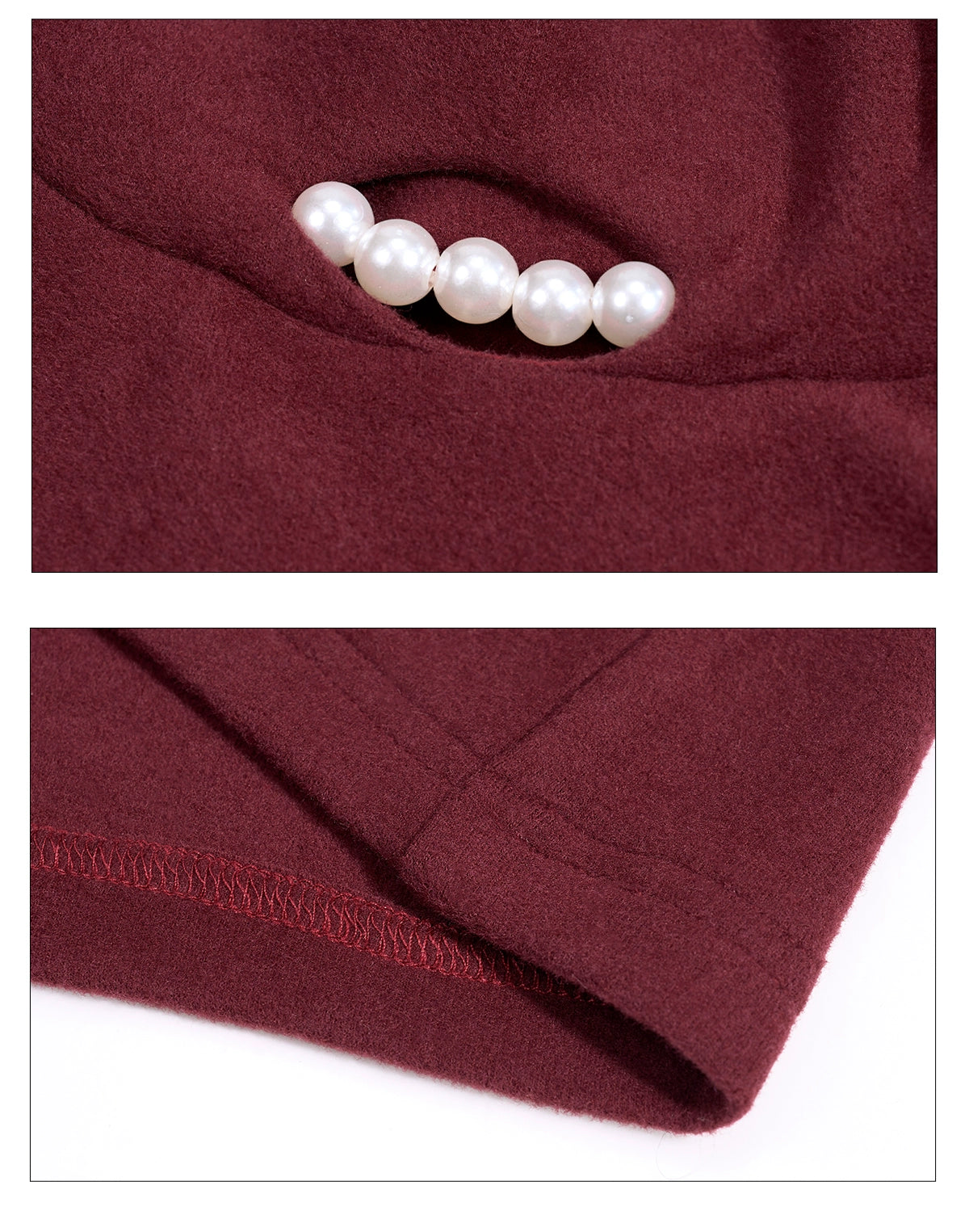 Midnight Pearl Accent Turtleneck