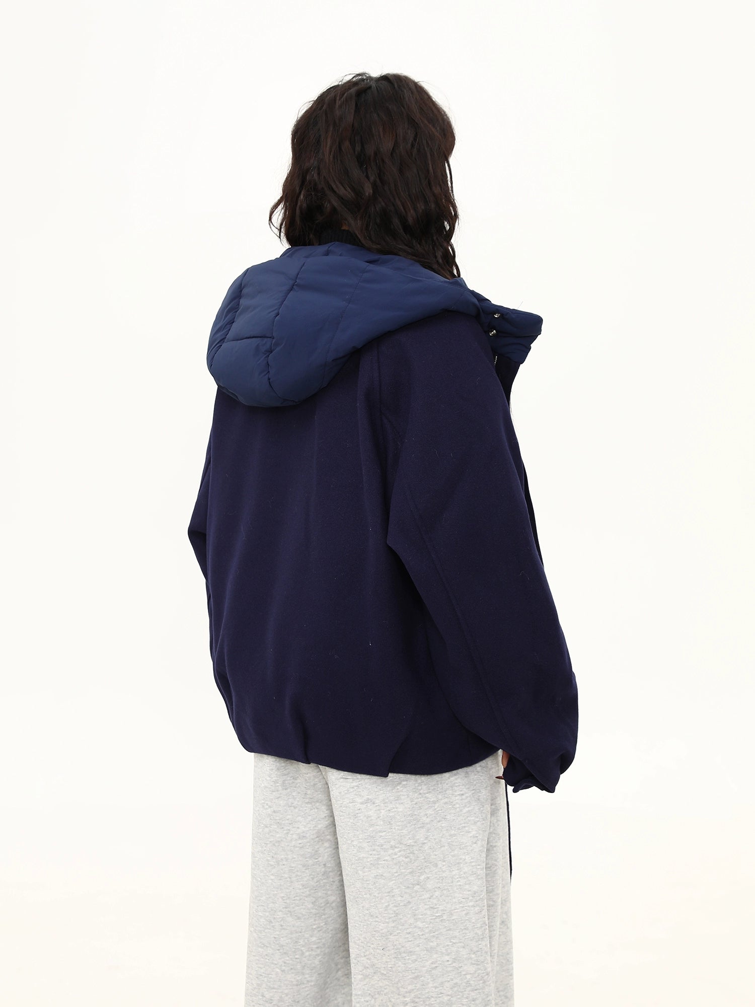 Midnight Harbor Dual-Layer Hooded Jacket