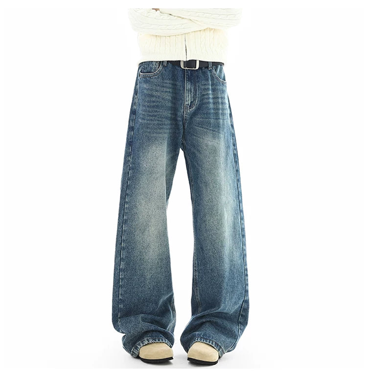 Fadewave Ultra‑Wide Vintage Jeans
