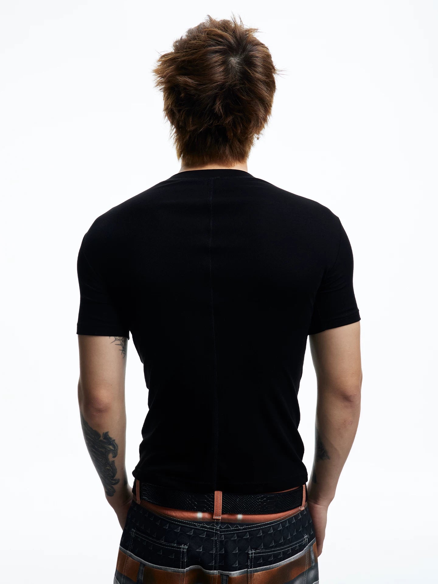 Graphic Teeth Print Slim Fit T-Shirt