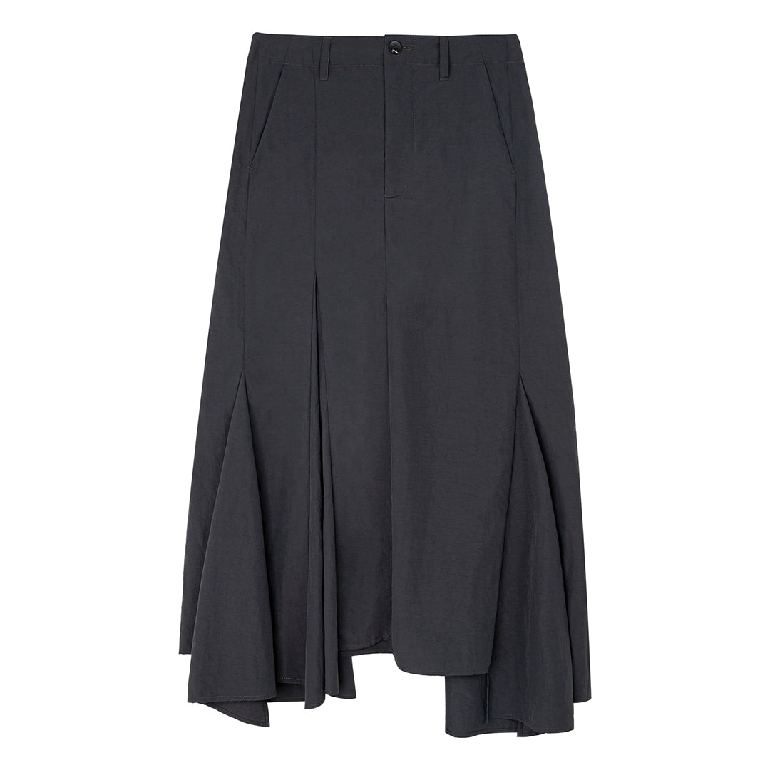 Relaxed Flared Maxi Skirt