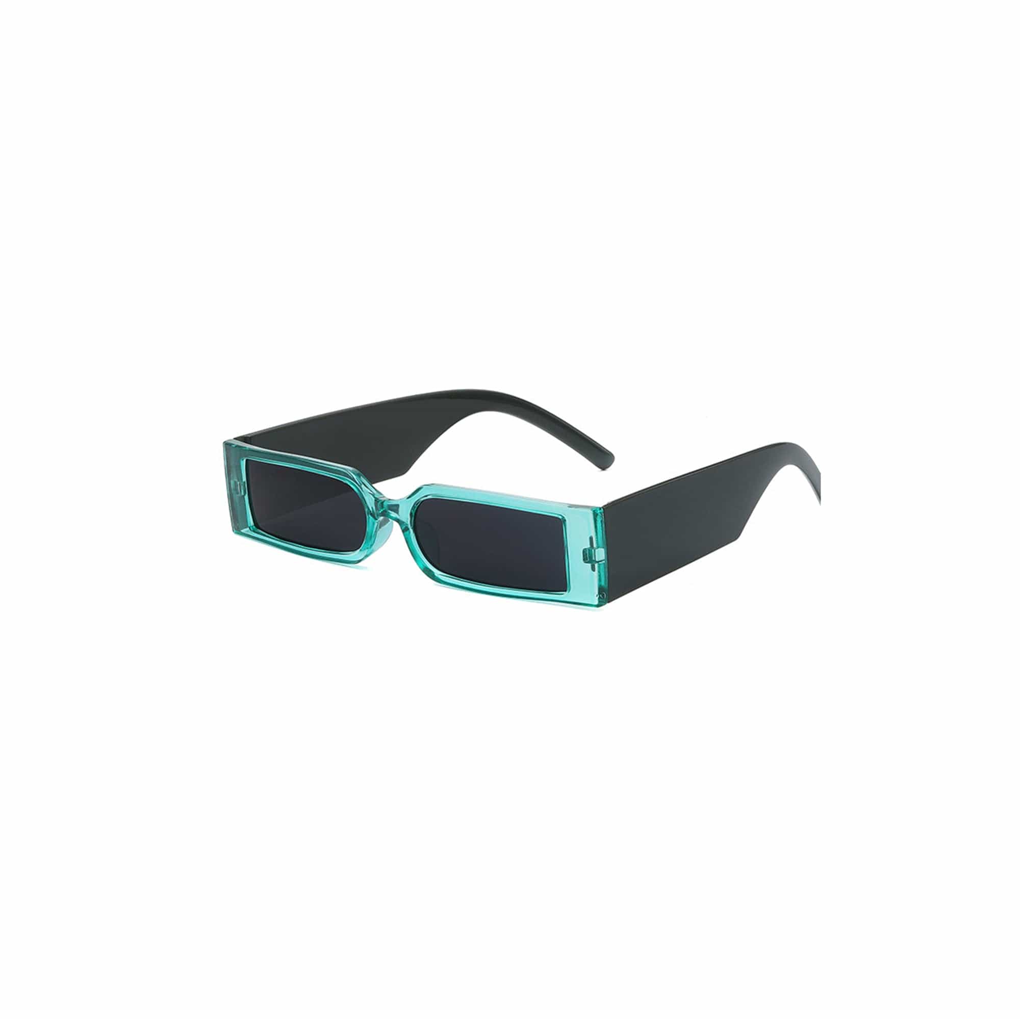 Chunky-Temple Narrow Rectangle Sunglasses - view 6