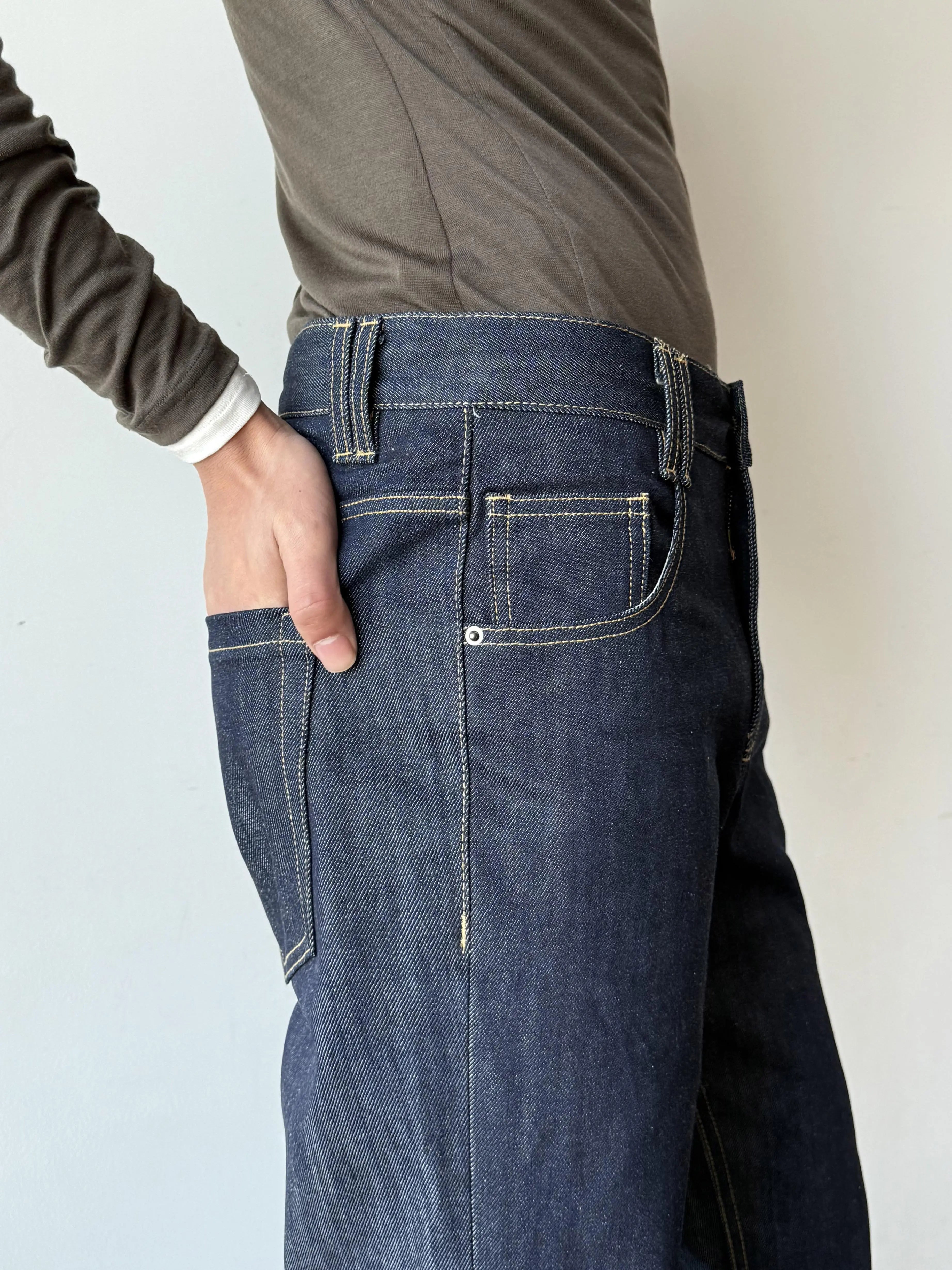 Dark Wash Classic Straight Leg Jeans