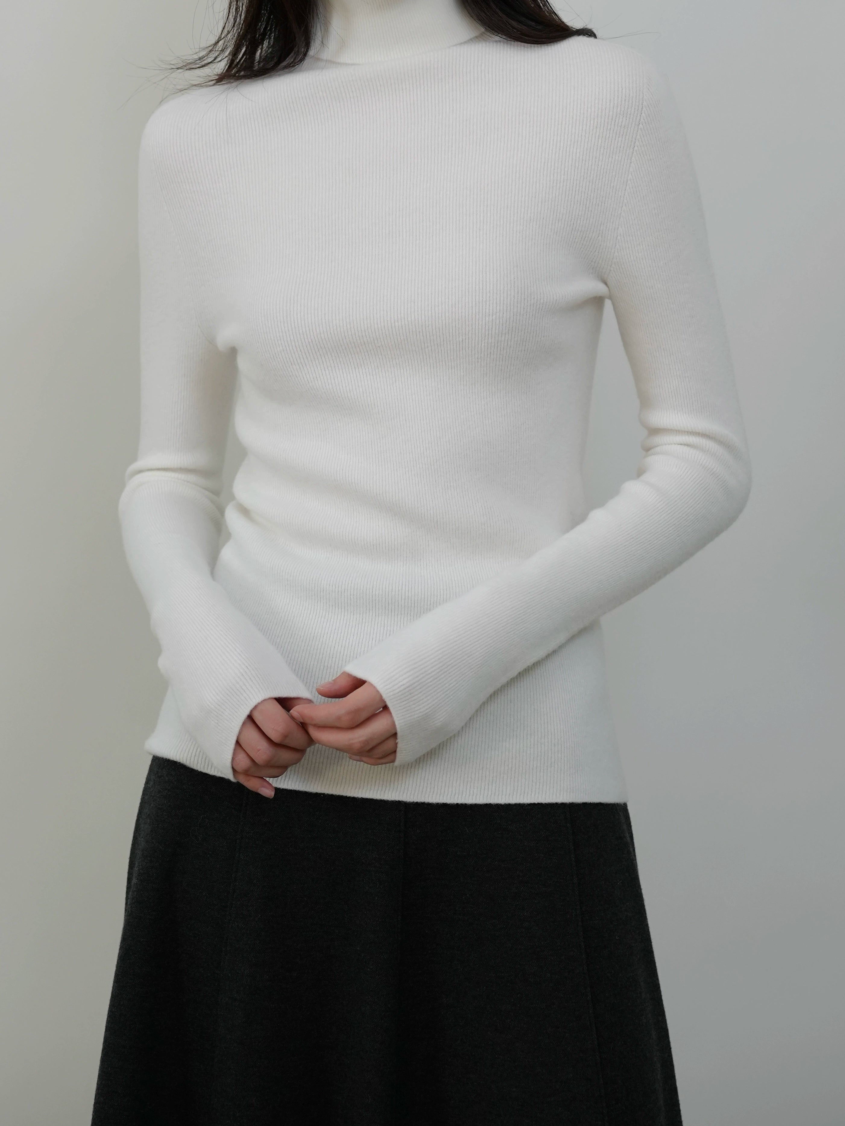 Mock Neck Knit Sweater
