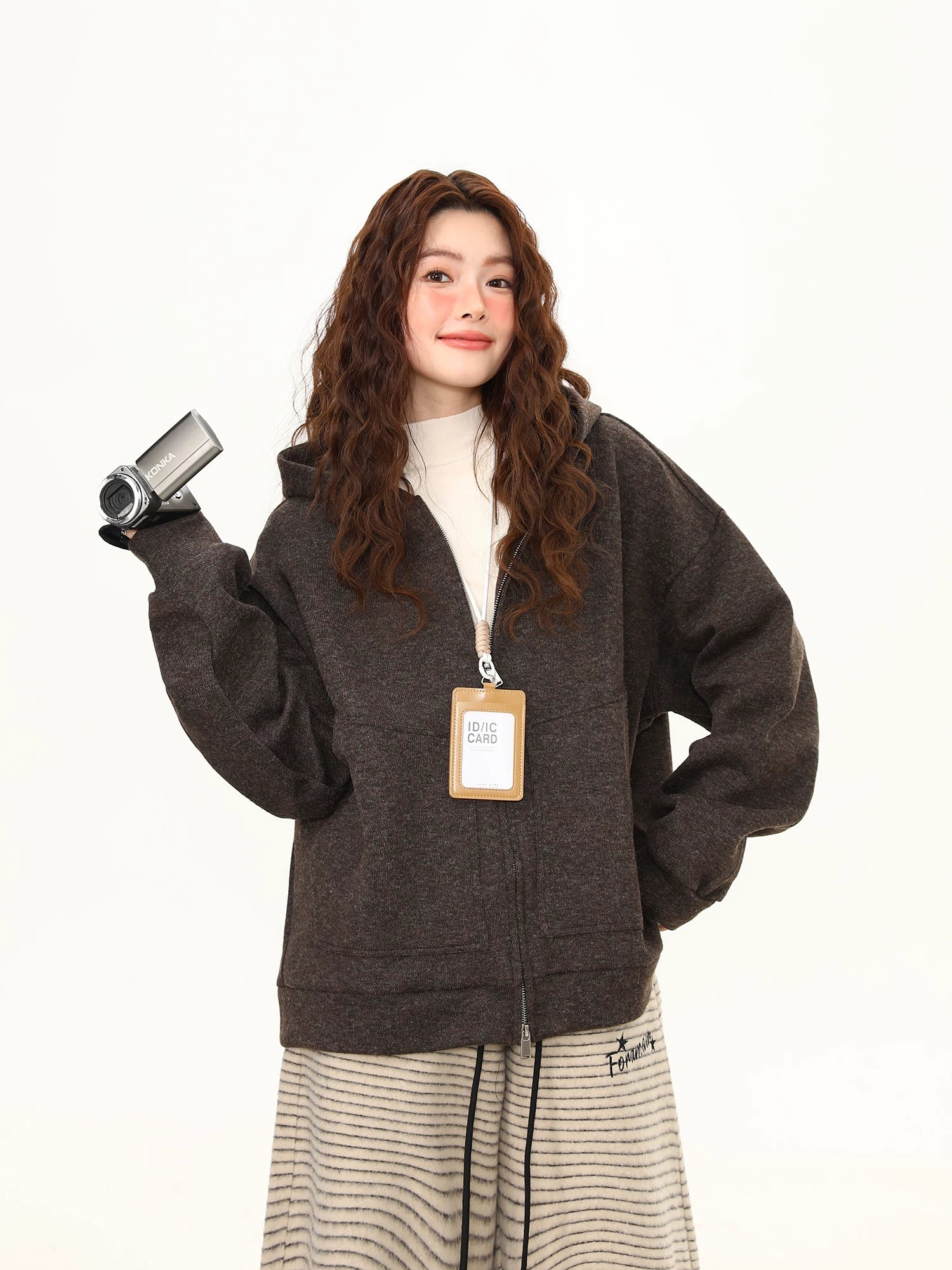 Cocoa Trail Zip-Up Fleece Hoodie