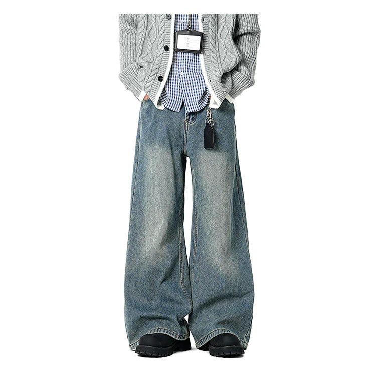 Coal Fade Barrel-Leg Jeans