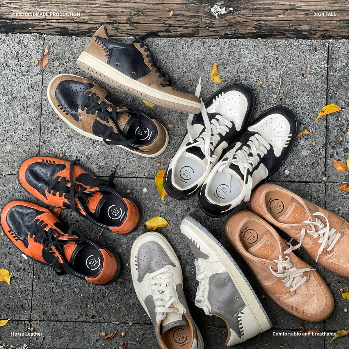 Retro Two-Tone Casual Sneakers