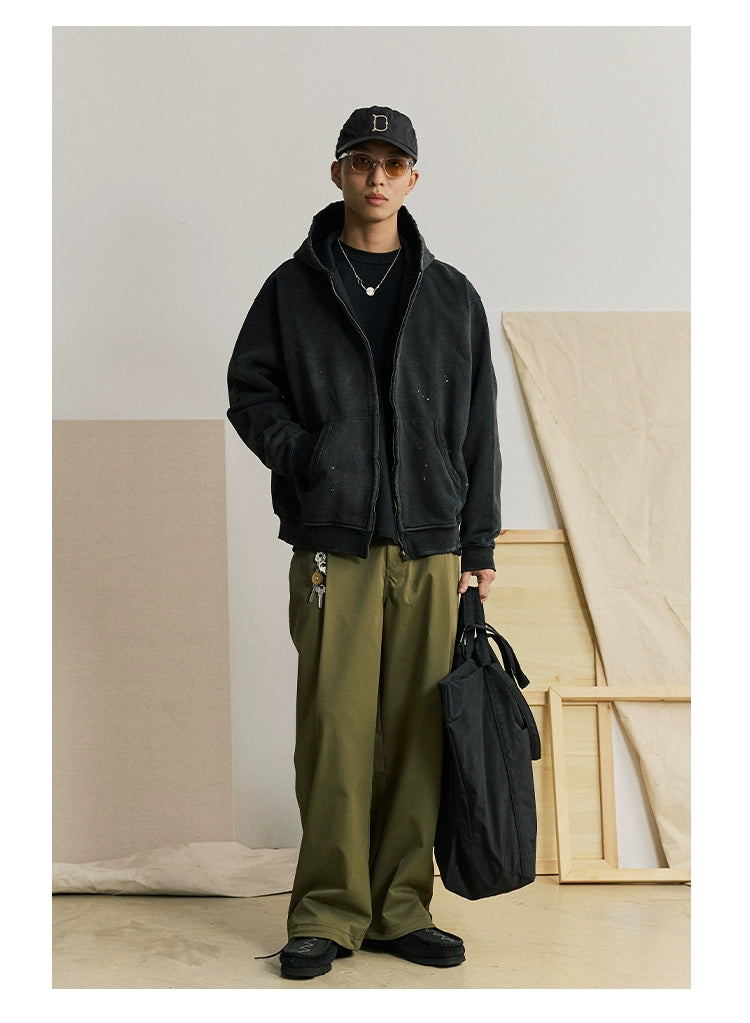 Army Green Loose Cargo Pants