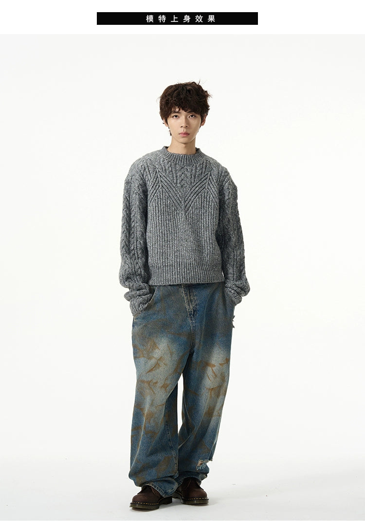 Full Cable Knit Sweater