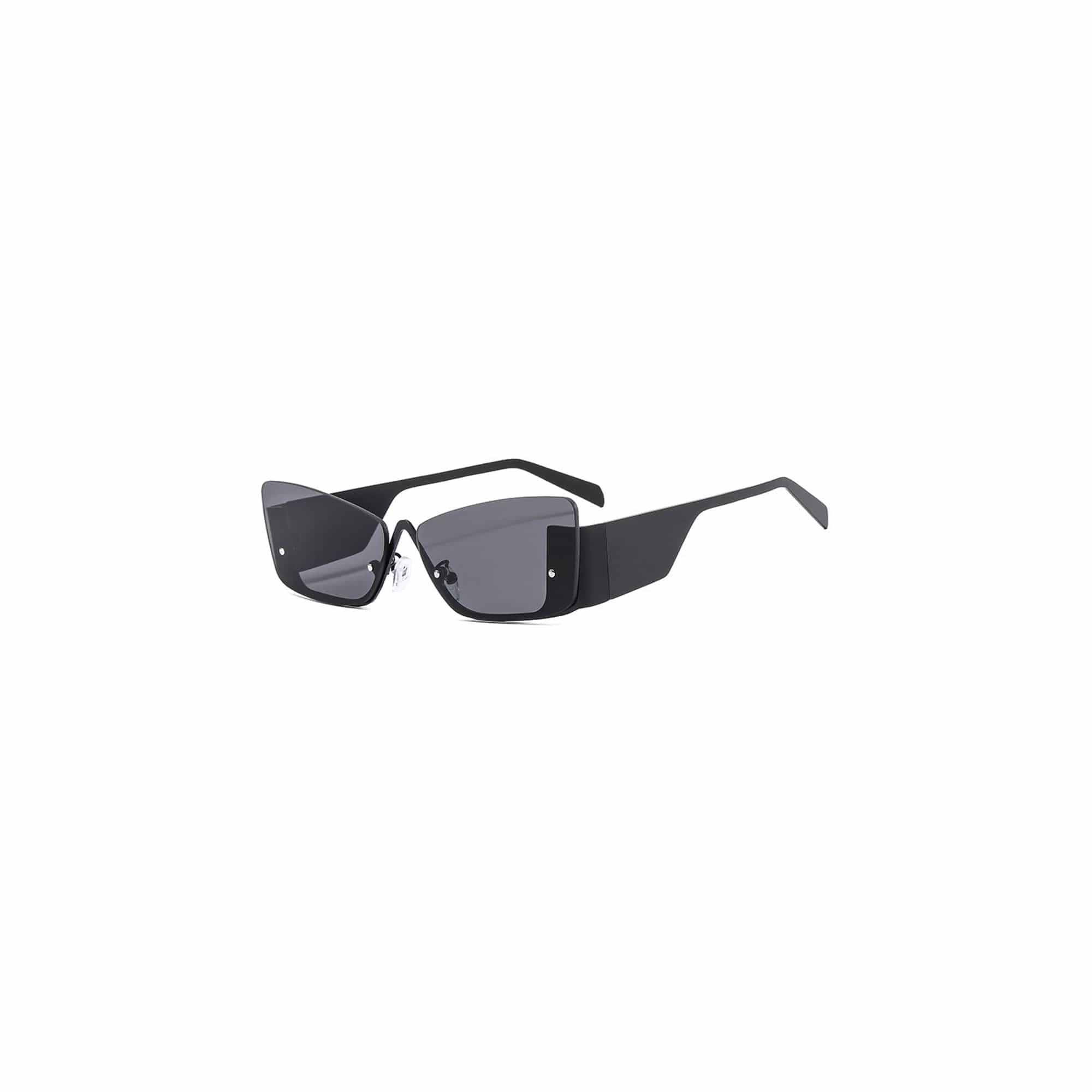 Angular Half-Frame Shield Sunglasses - view 2