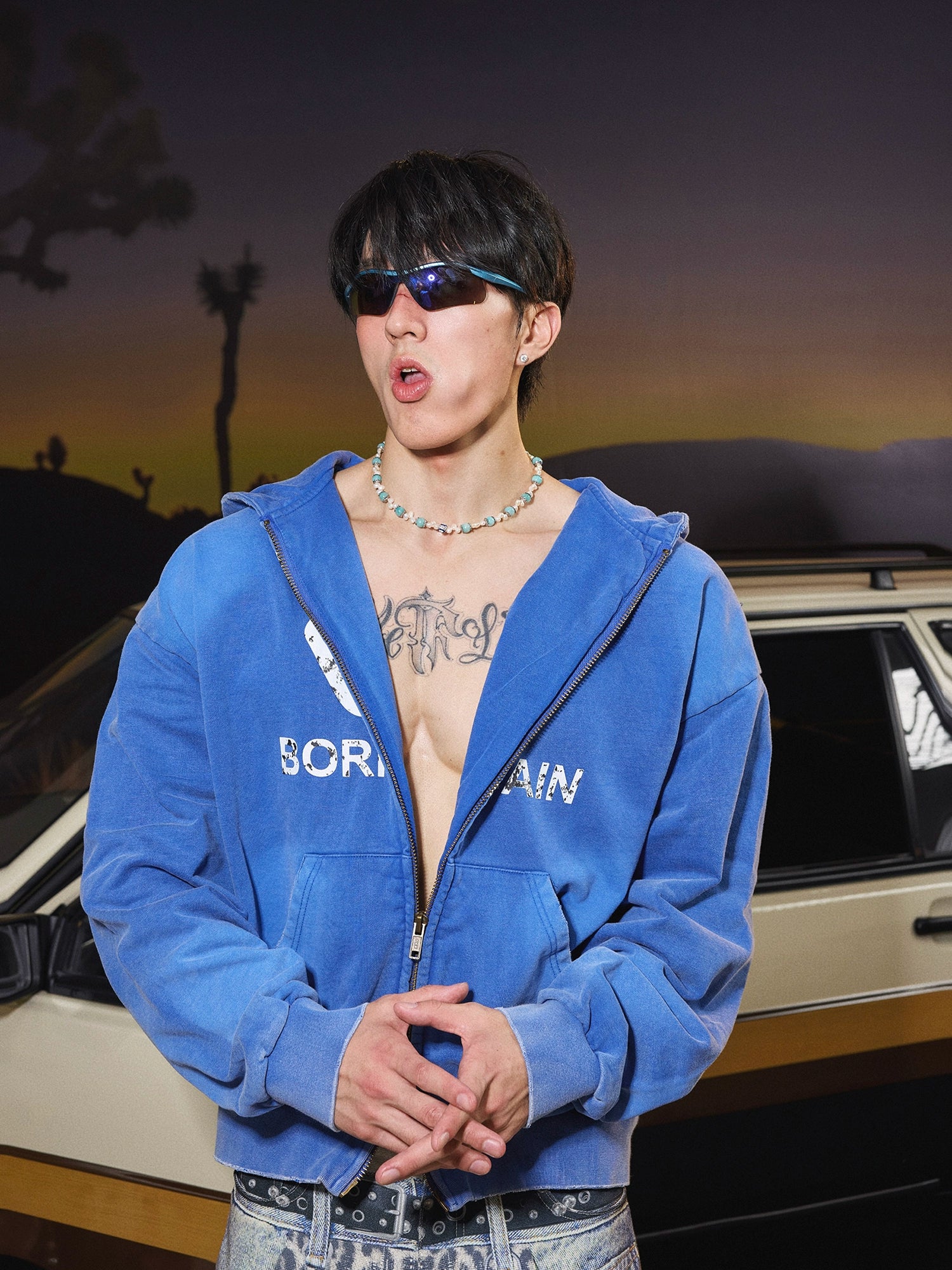 Vintage Born Again Zip Hoodie