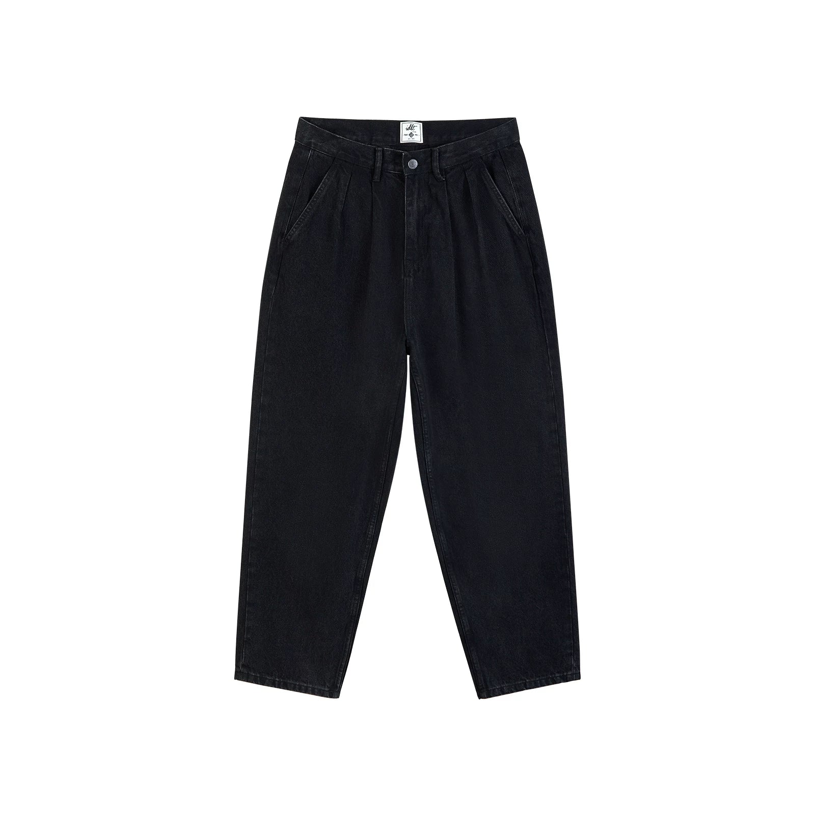Taper Crest Vintage Wash Pleated Jeans