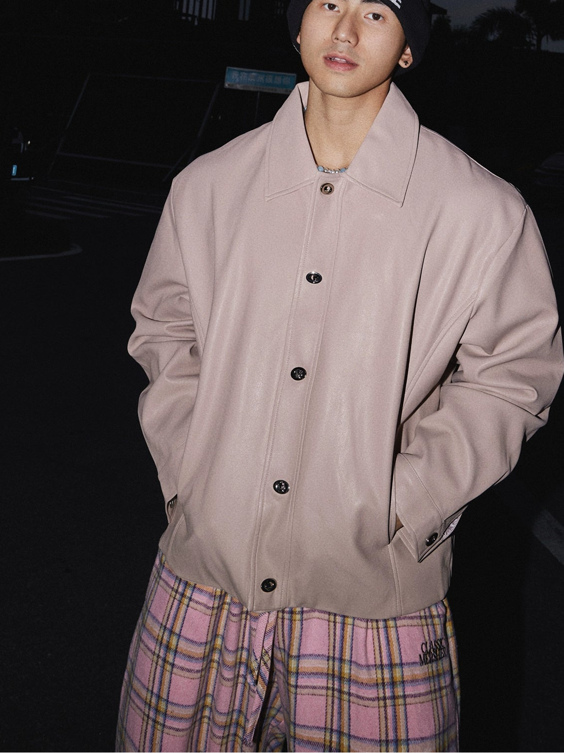 Dust Dusk Oversized Snap Shirt Jacket