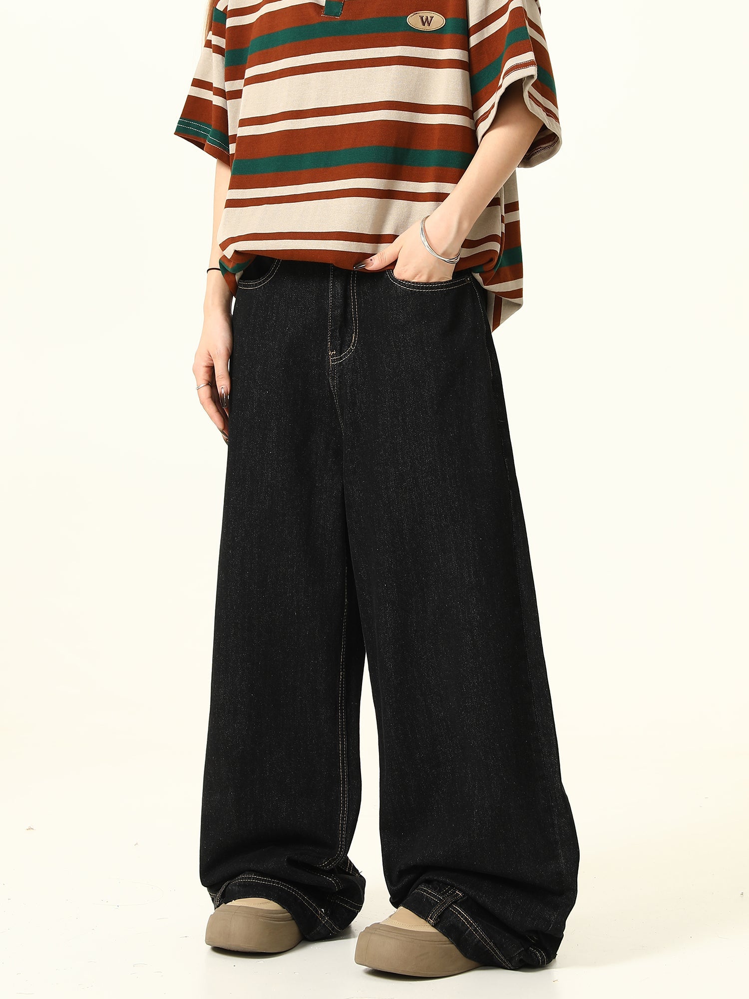 Y2K Wide Leg Baggy Jeans