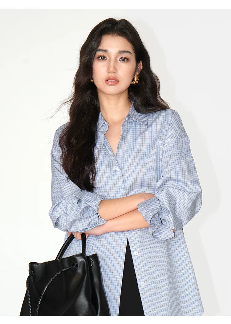 Relaxed Cotton Button Front Shirt