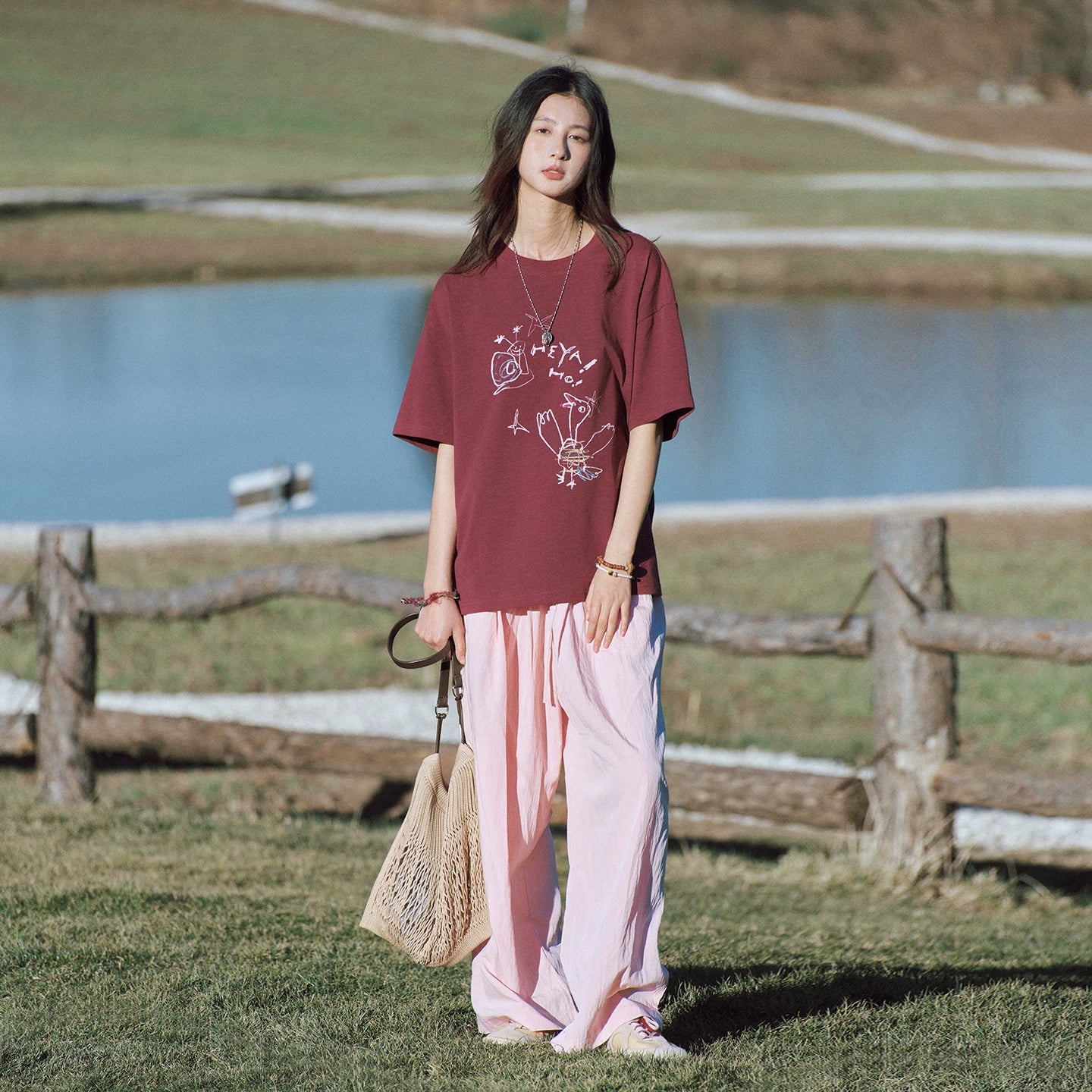 Abstract Bird Sketch Oversized T Shirt