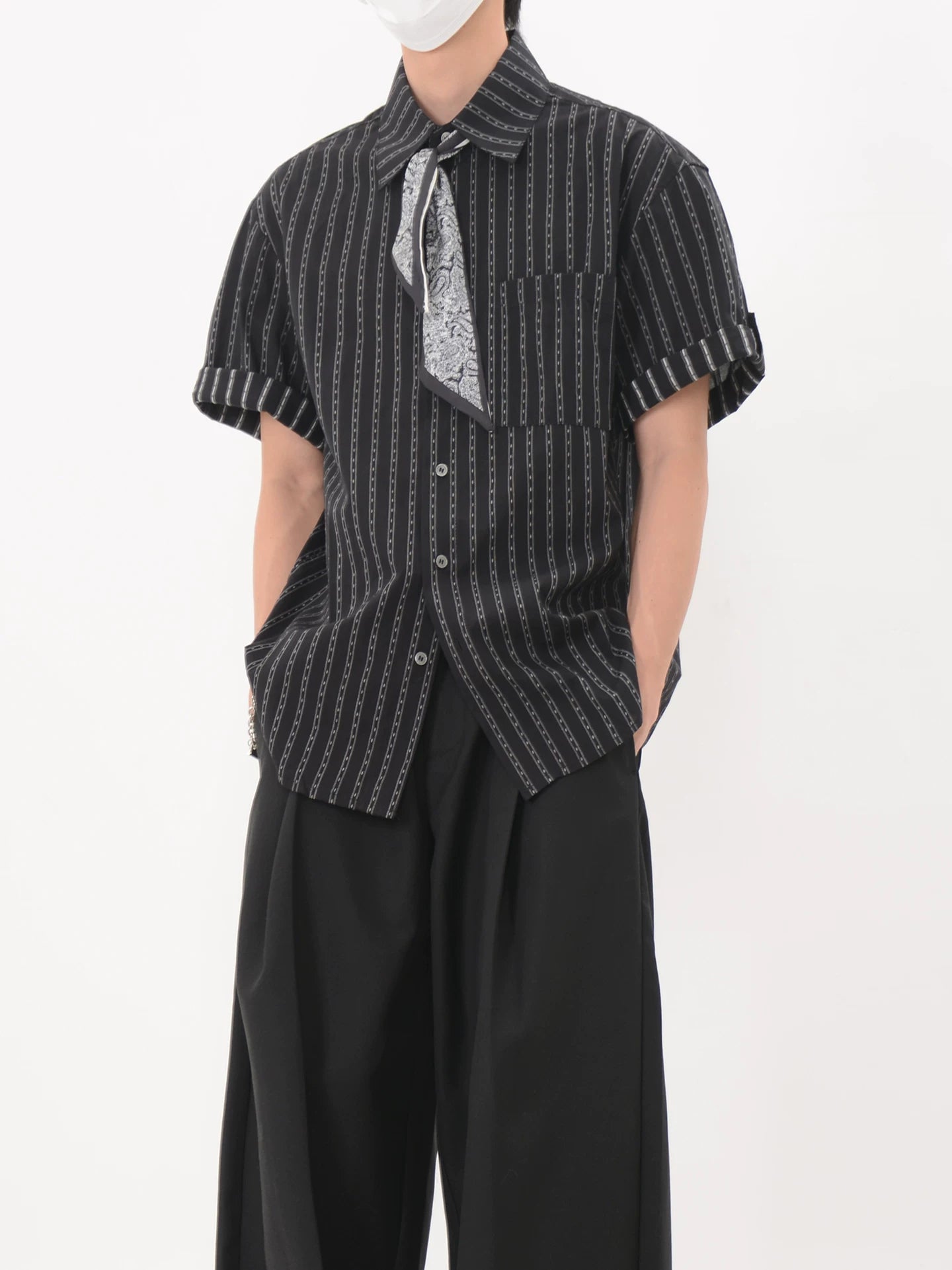 Bandana Chainstripe Short Sleeve Shirt