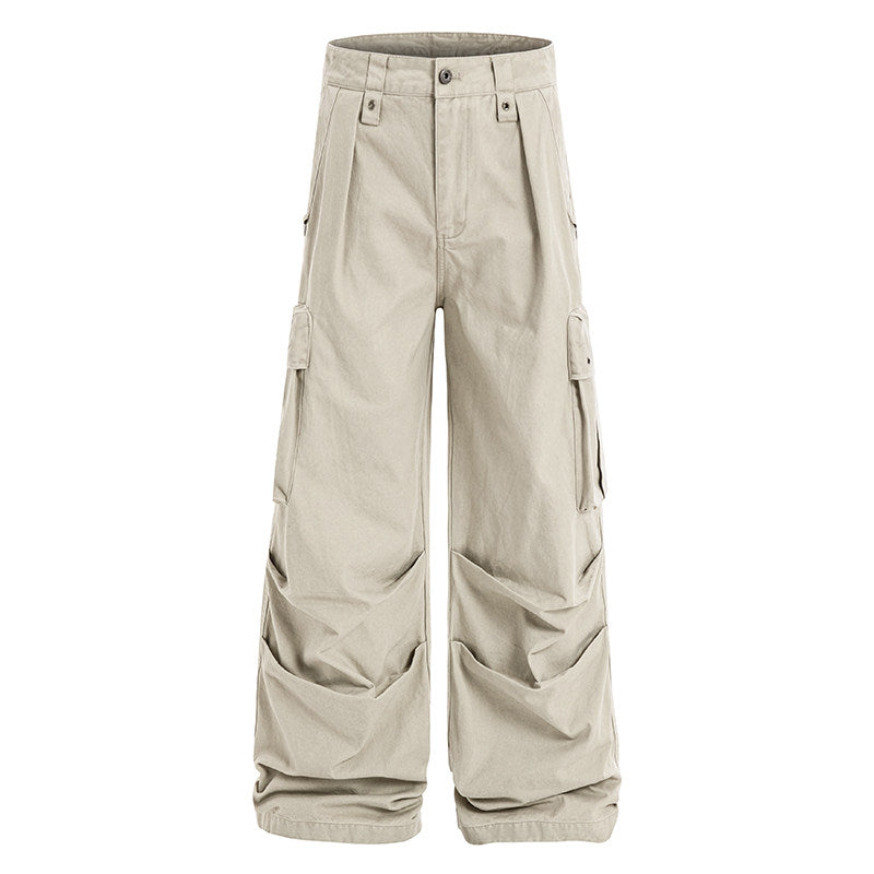 Multi-Pocket Parachute Pleats | Men's Cargo Pants