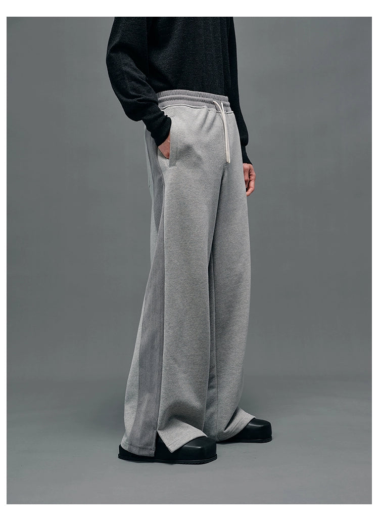 Panel Structural Sweatshirt & Athletic Pants Set