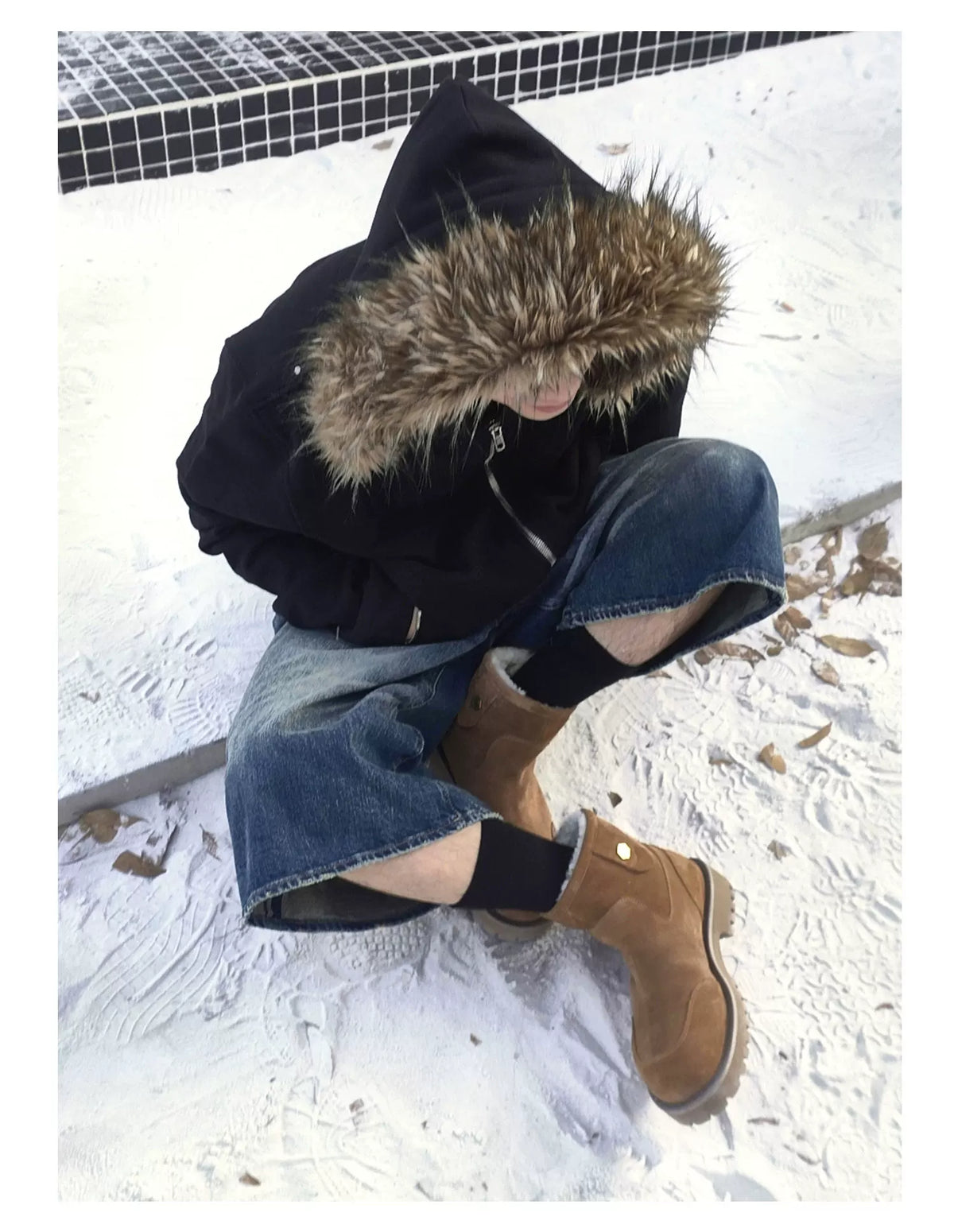 Tundra Shearling Suede Ankle Boots