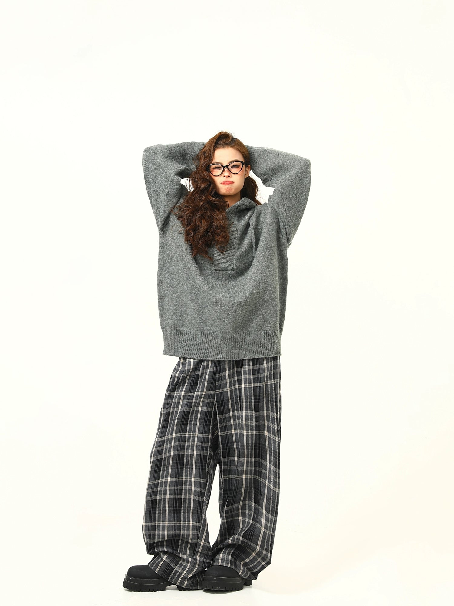 Cozy Knit Hoodie Pullover Sweater