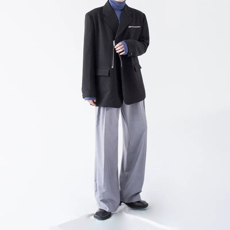 Slate Axis Zip Blazer