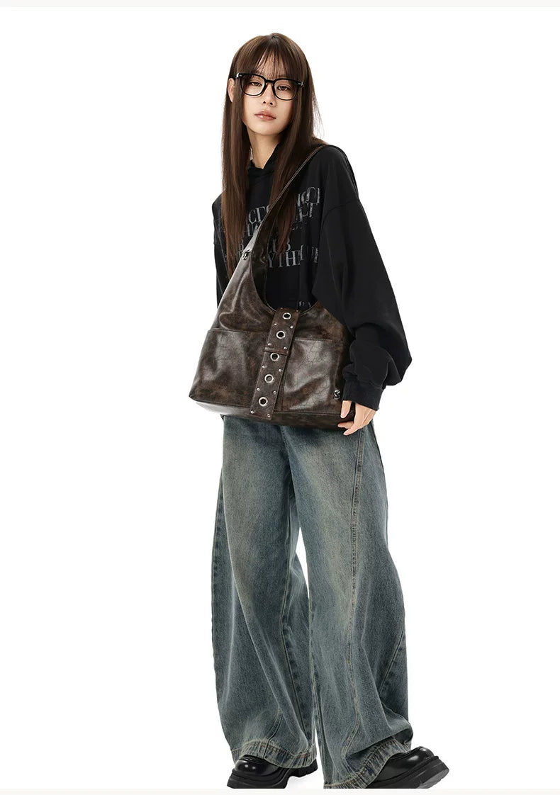 Rust Rivet Harness Hobo