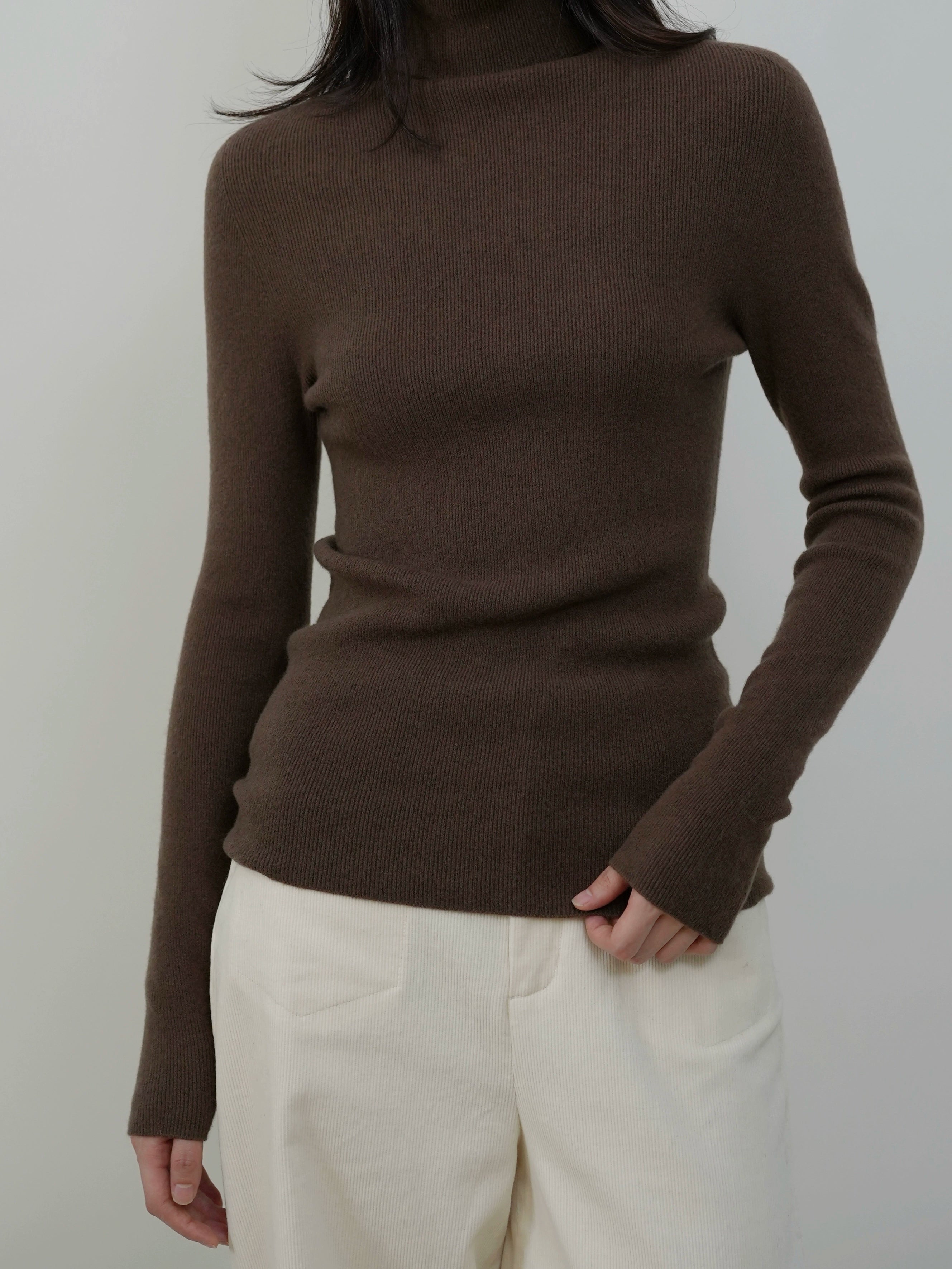 Mock Neck Knit Sweater