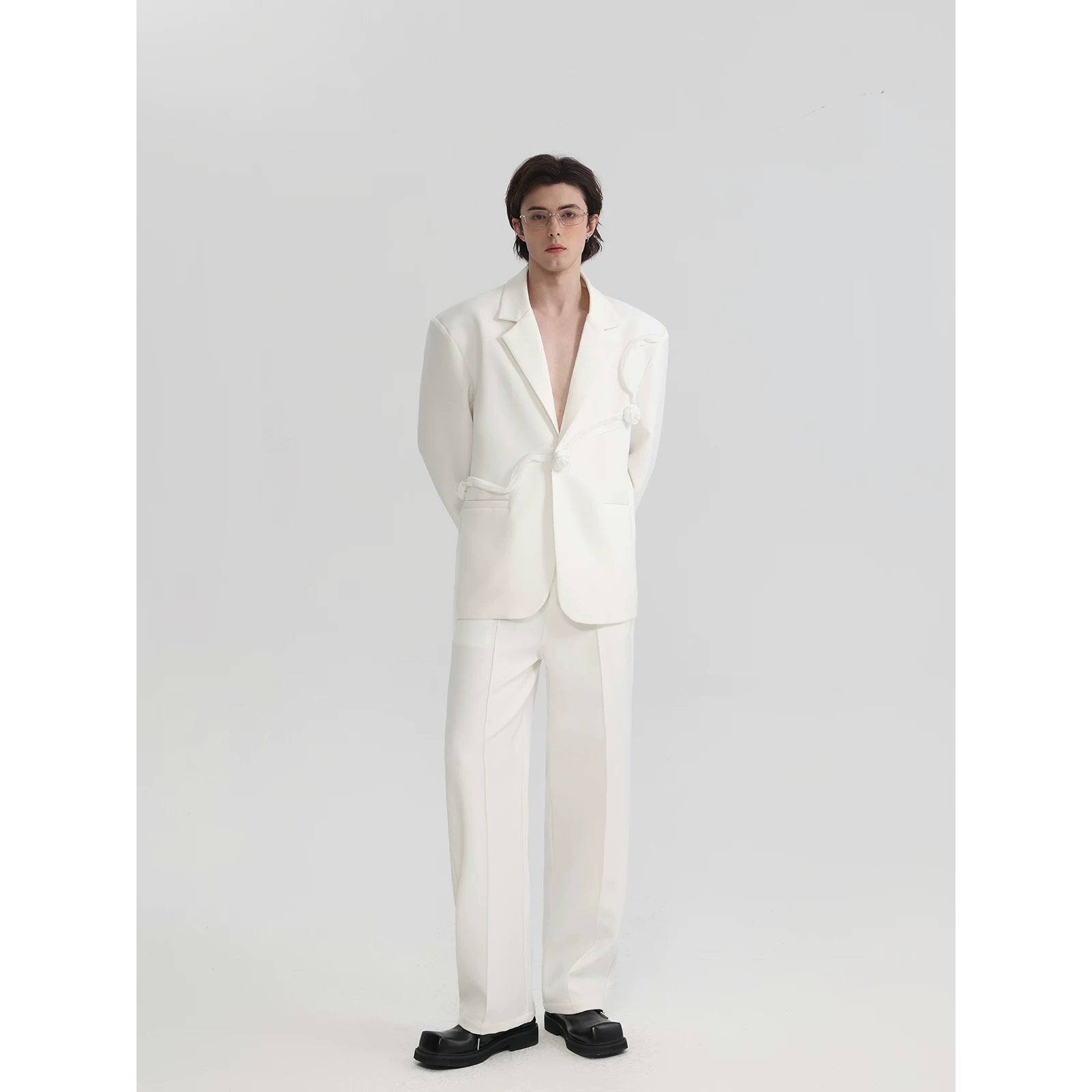 Ivory Rose Drift Sculpted Blazer