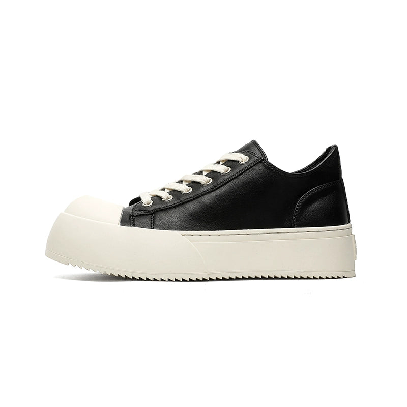 Chunky Platform Black-and-White Sneakers