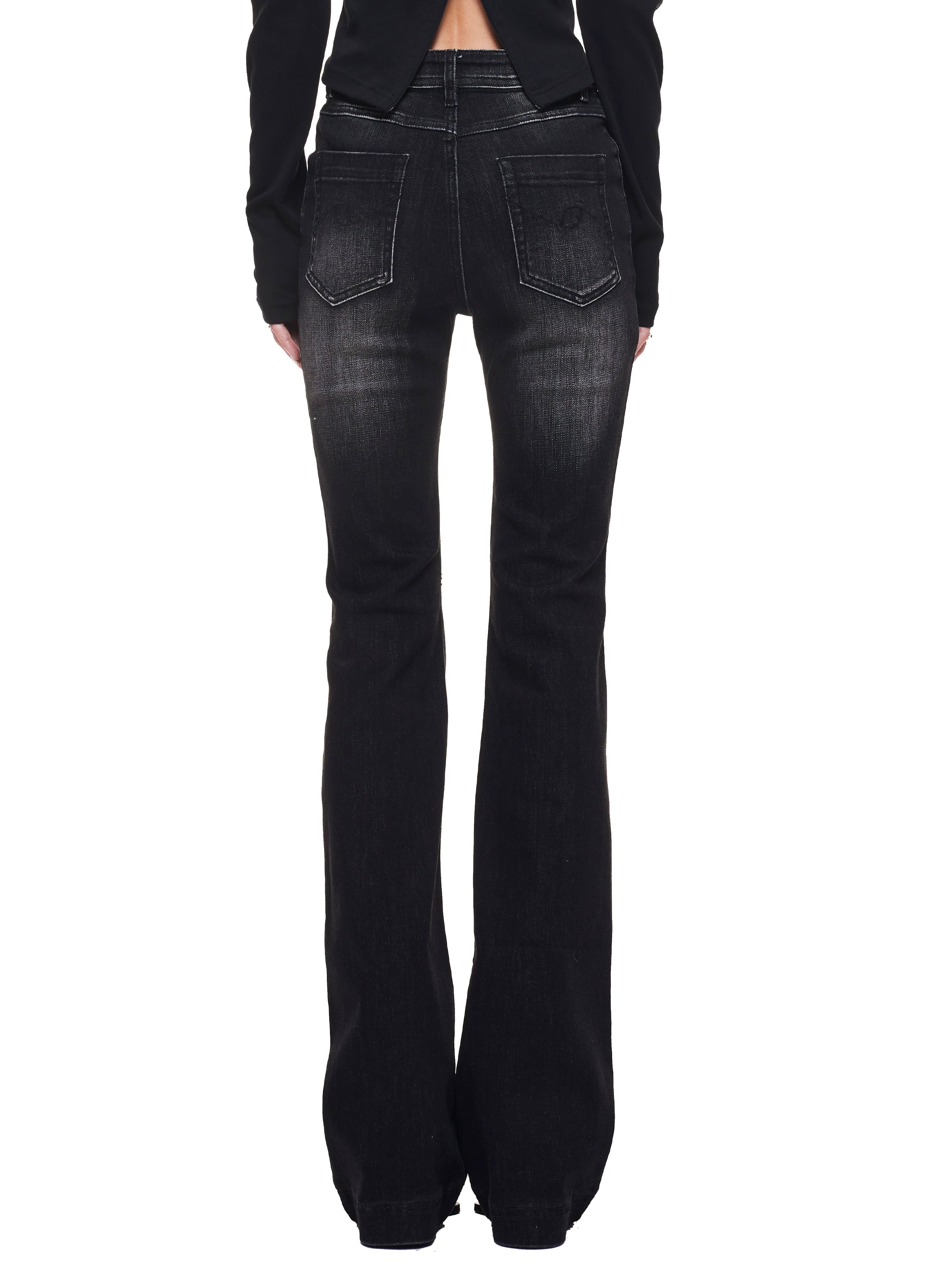 Black Skinny Washed Jeans