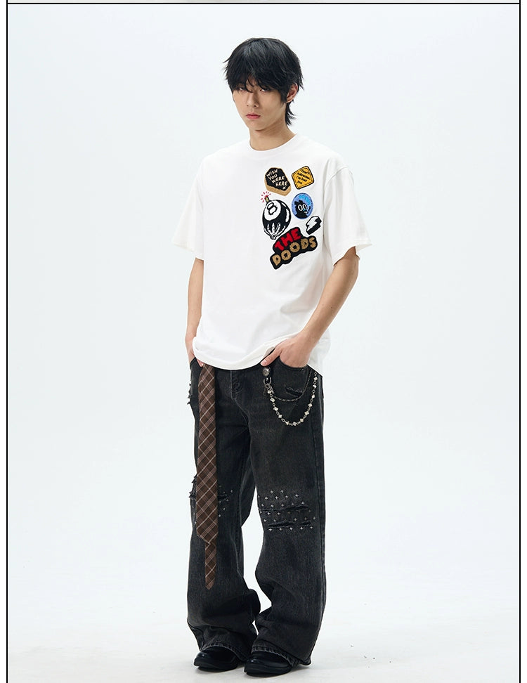 Graphic Patch "THE DOODS" T-Shirt