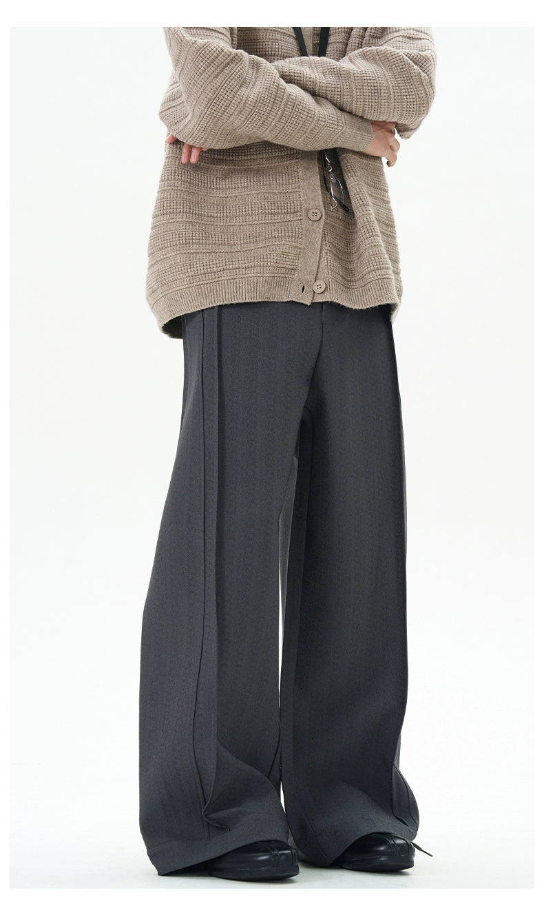 Graphite Drape Ultra-Wide Trousers