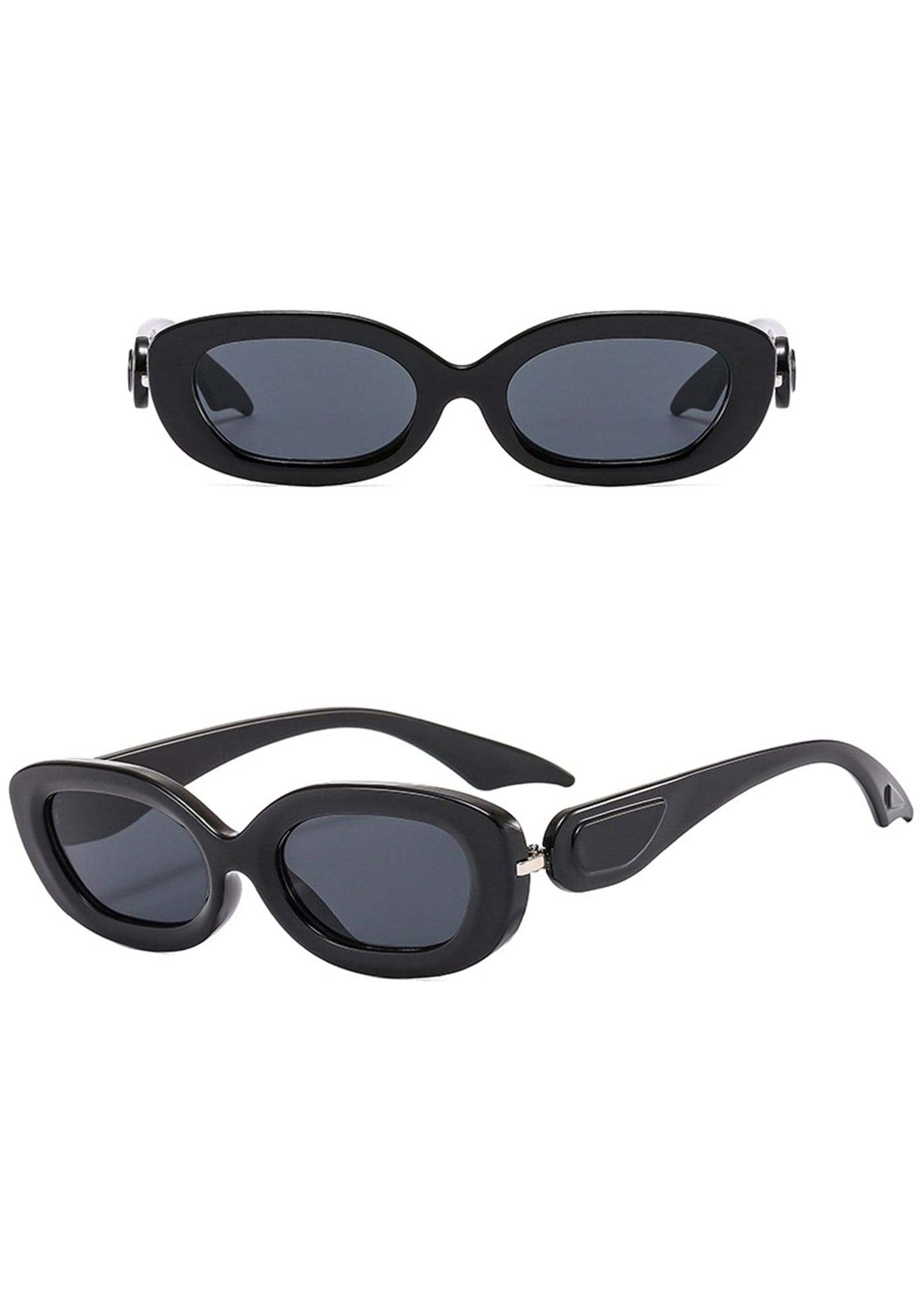 Retro Oval Frame Sunglasses