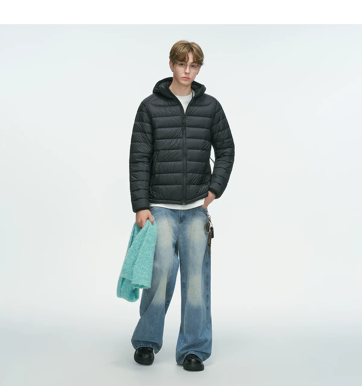 Frostbeam Dual-Tone Puffer Hoodie