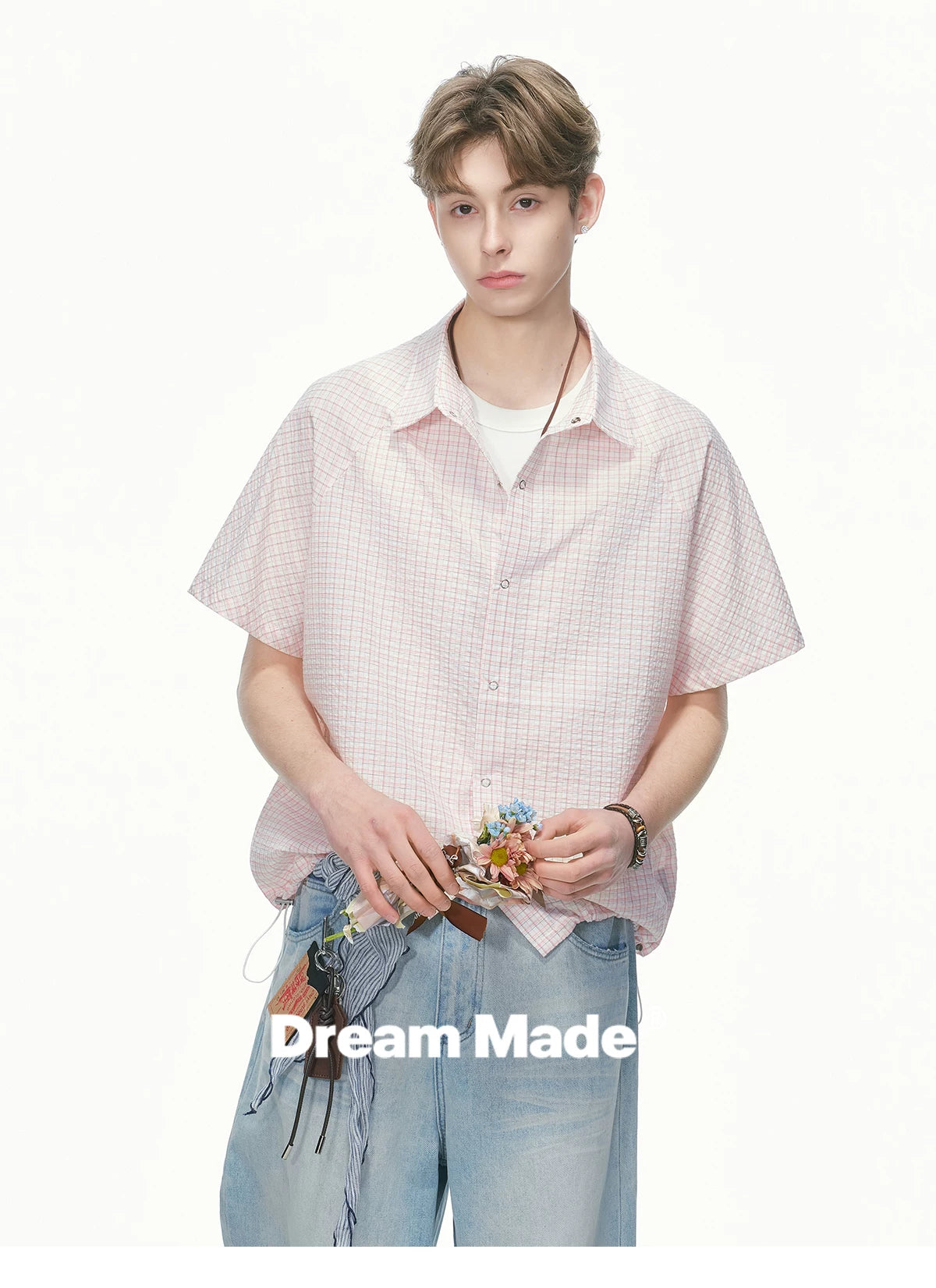 Pastel Check Breeze Short-Sleeve Shirt