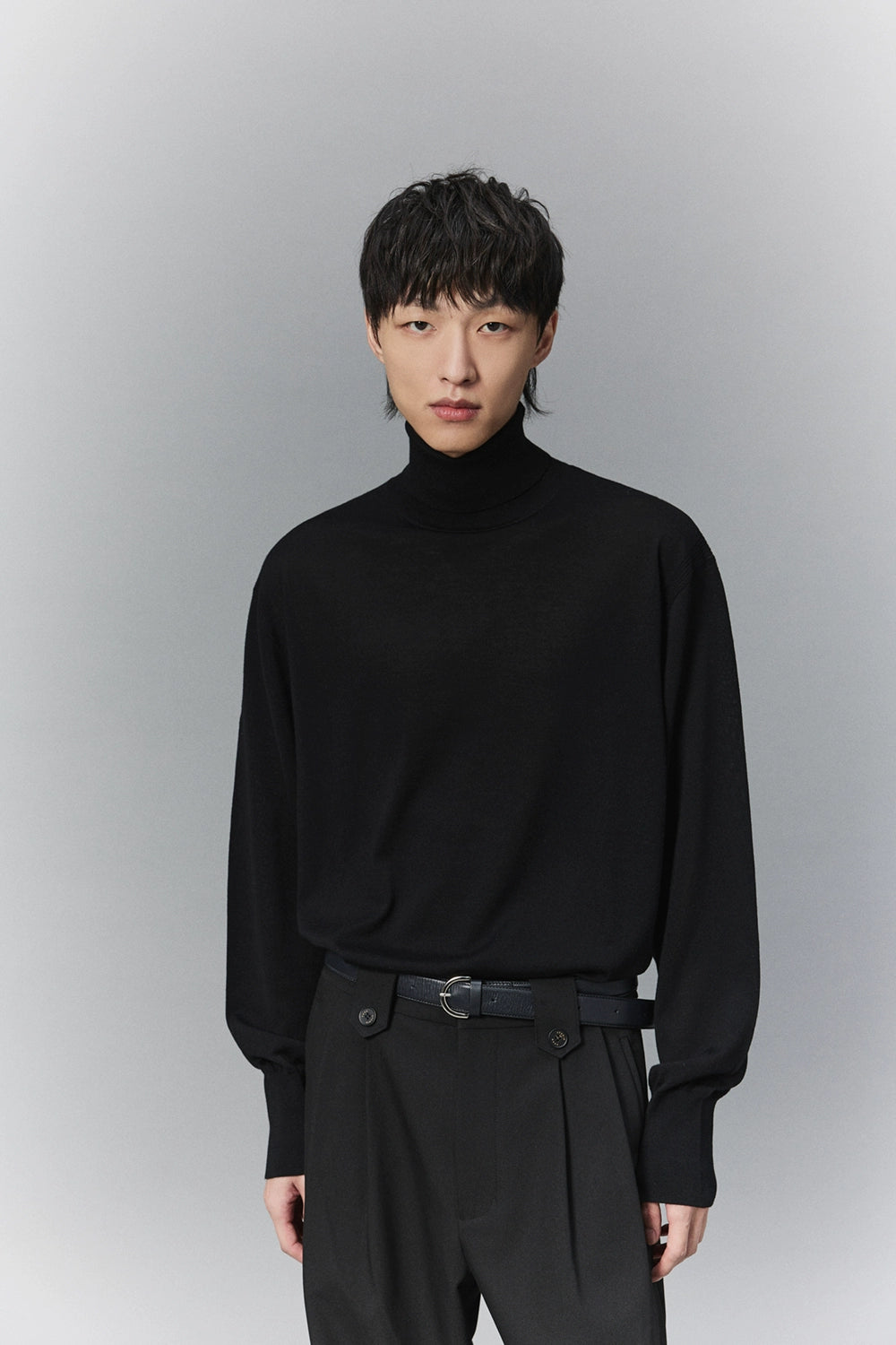 Lightweight Knit Turtleneck Base Layer