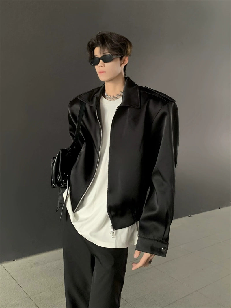 Structured Shoulder Bomber Jacket