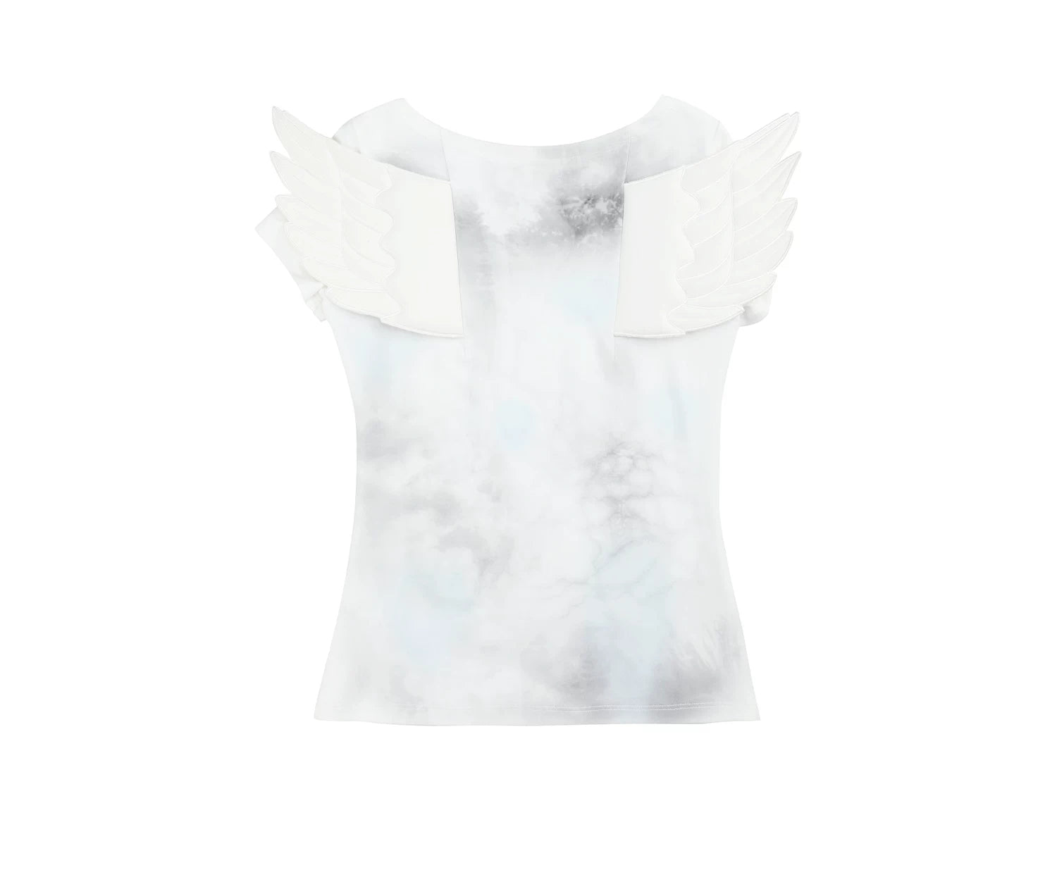 Angel Eyes Winged Shoulder Tee