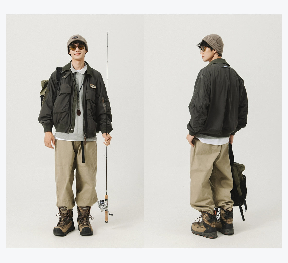Utility Pocket Bomber Jacket