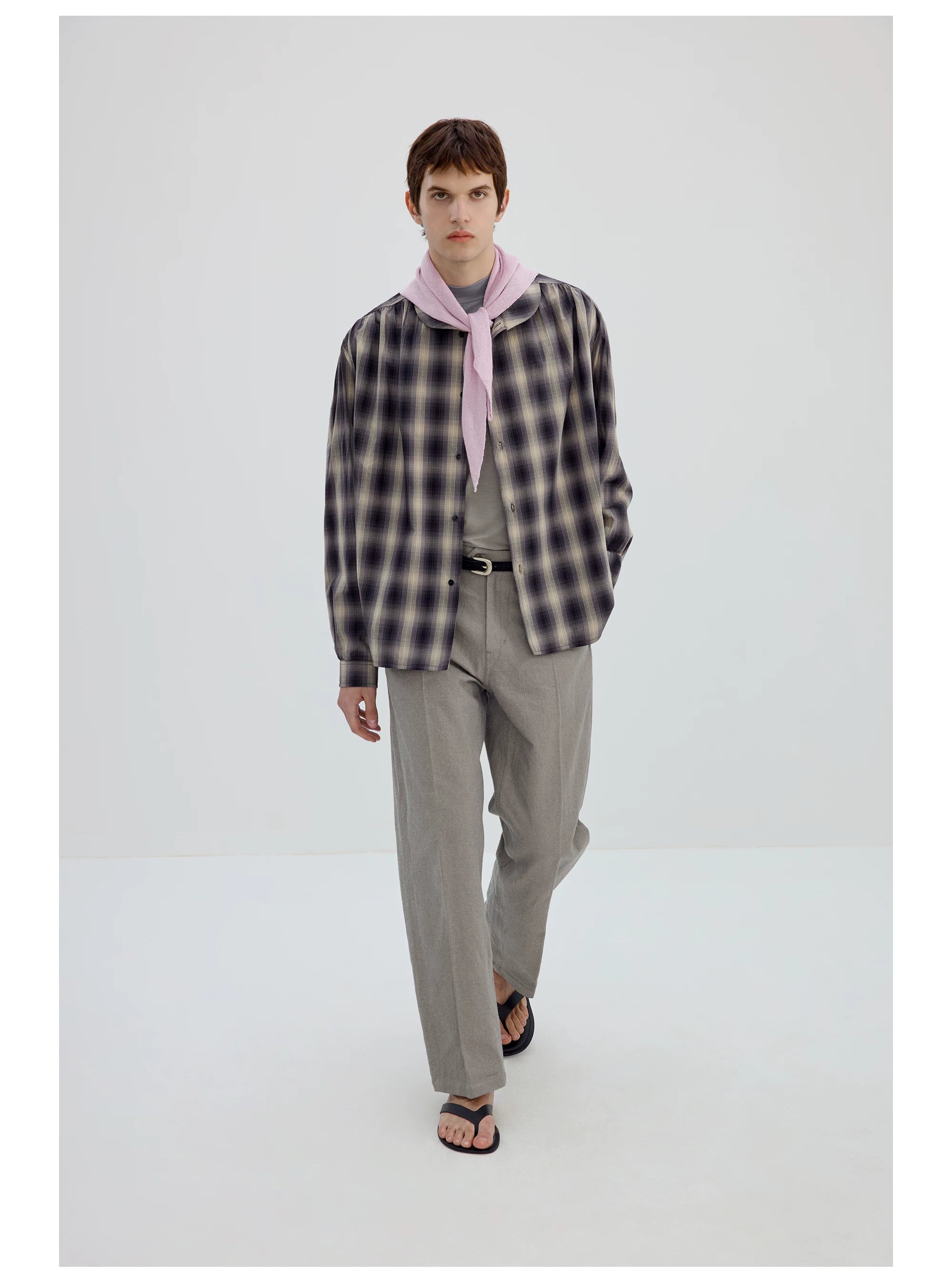 Pleated Chino Trousers
