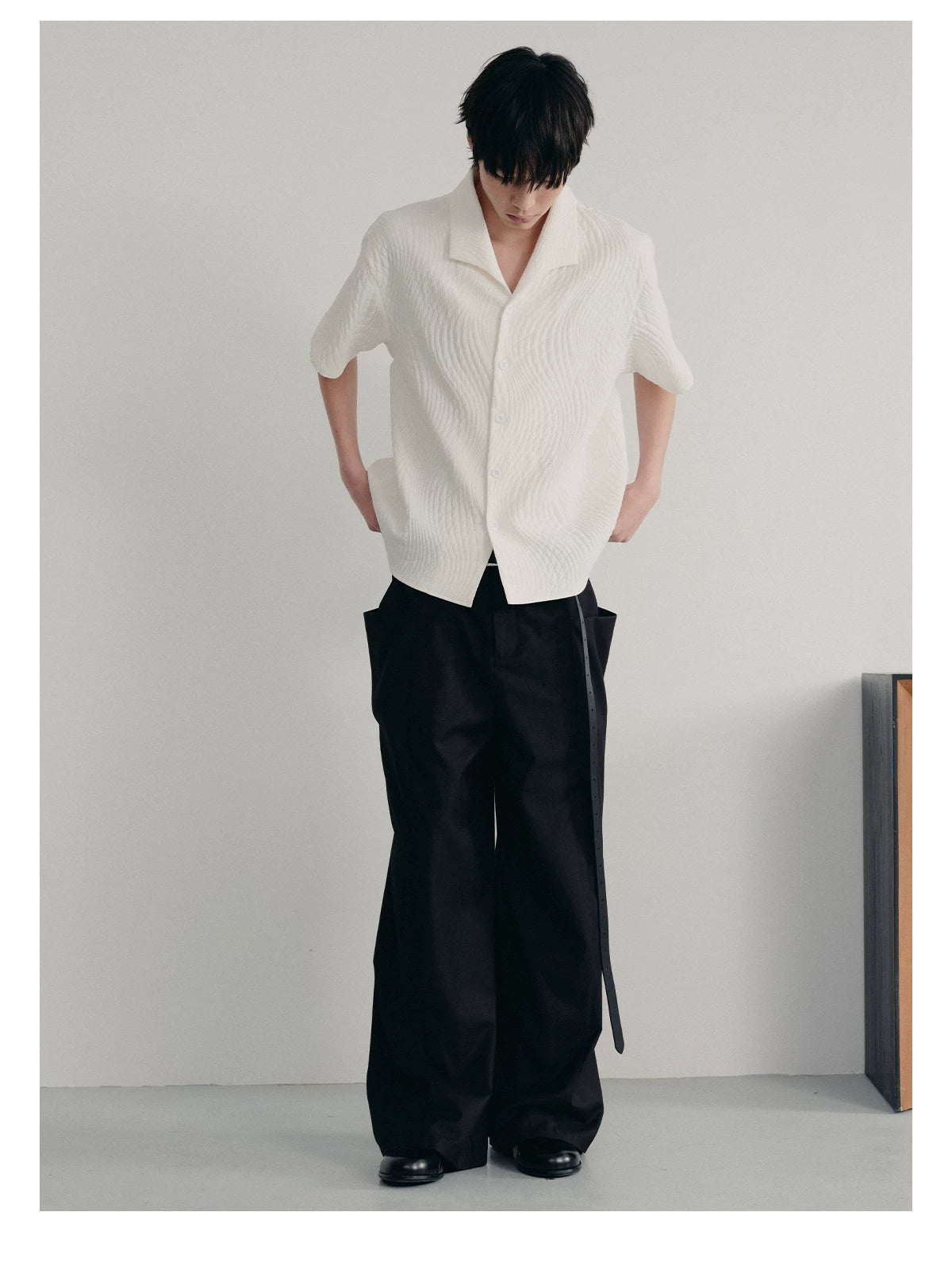 Quilted Short-Sleeve Camp Shirt