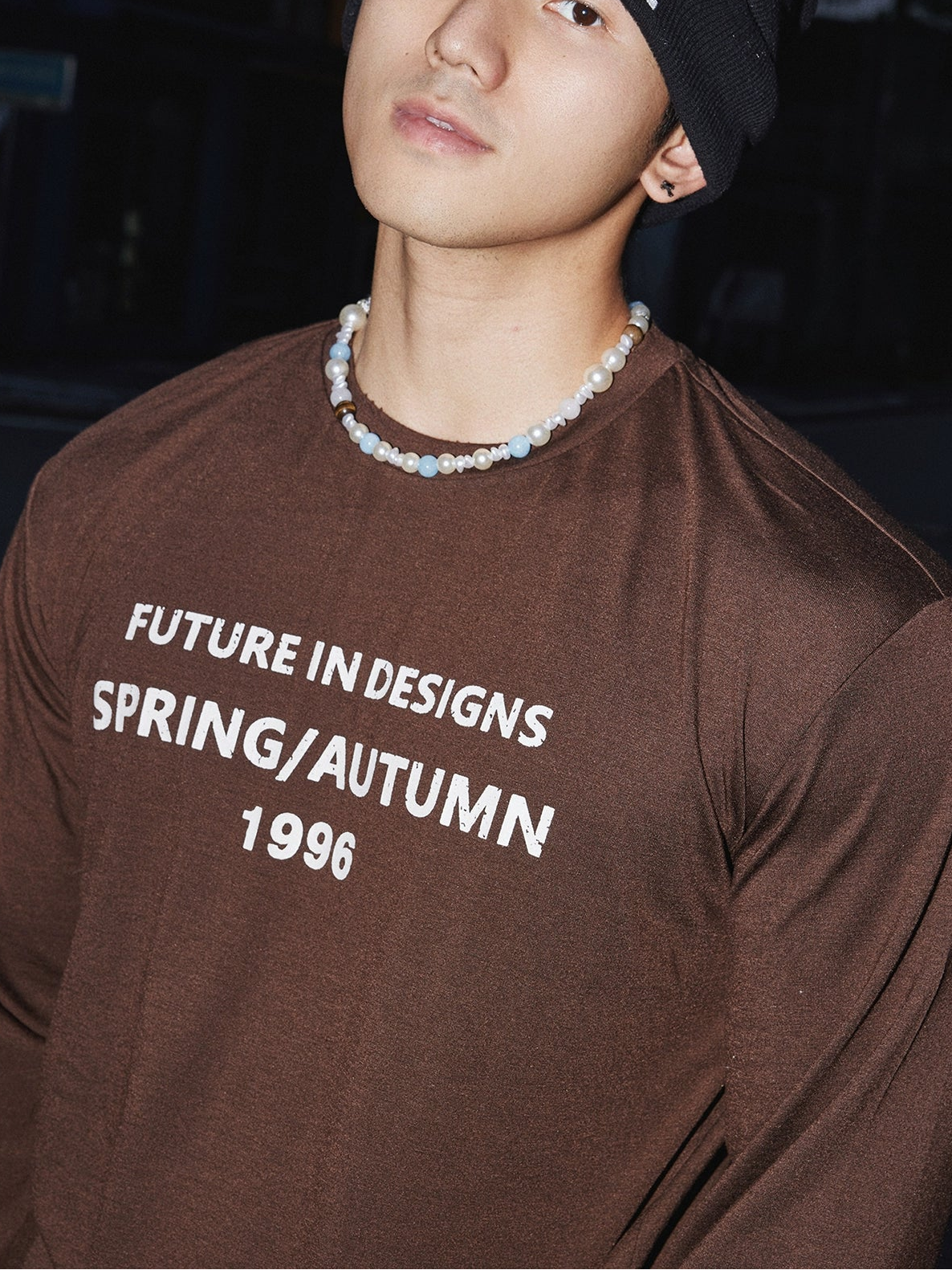 Brown Graphic 1996 Long Sleeve Tee