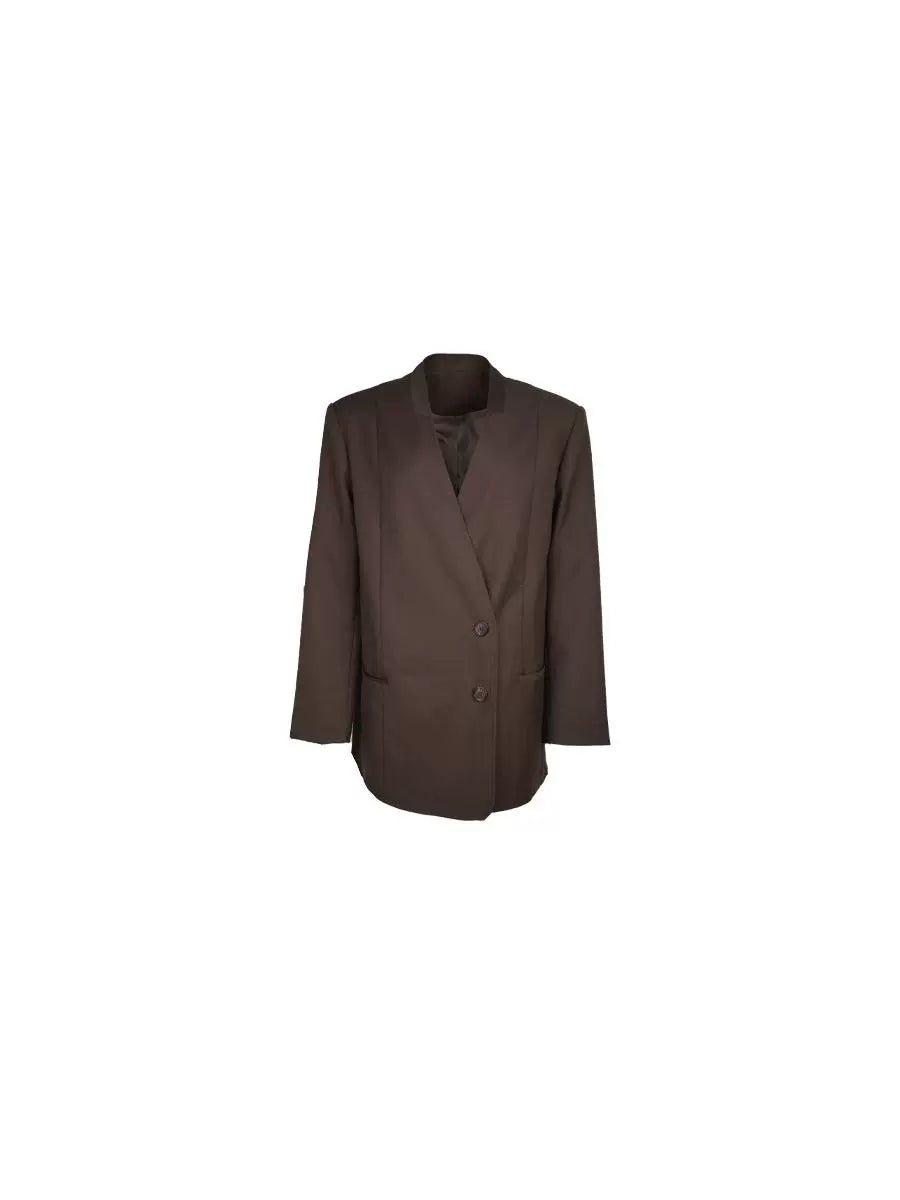 Loose-Fit Two-Button Blazer