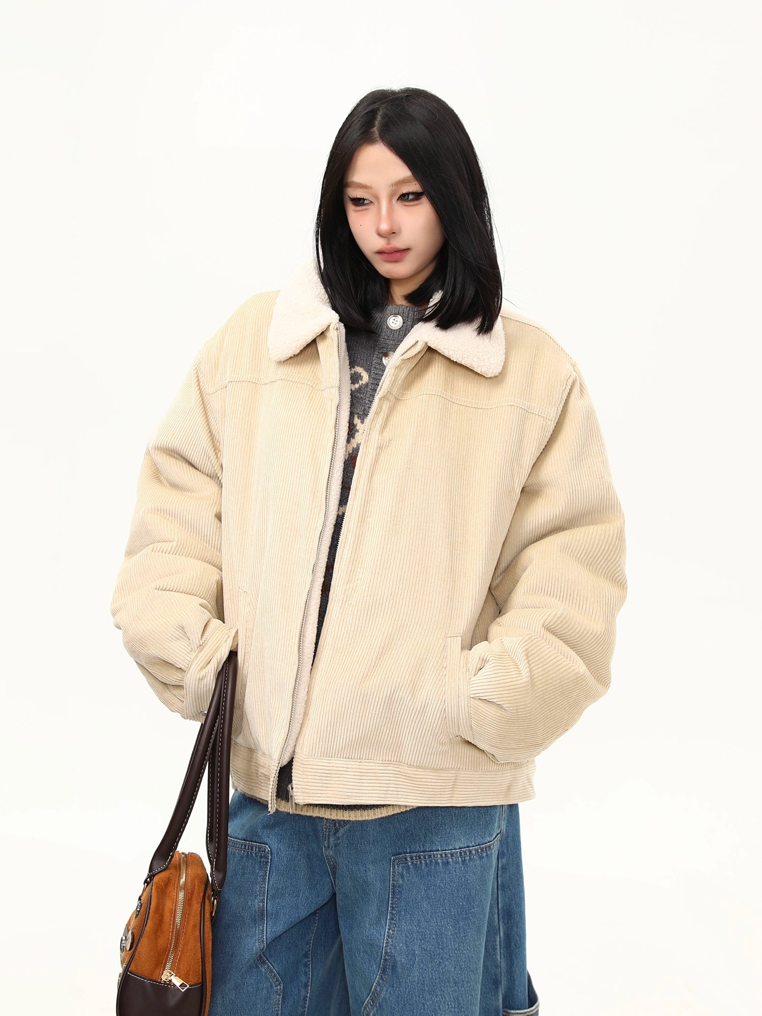 Vanilla Corduroy Cozy Jacket