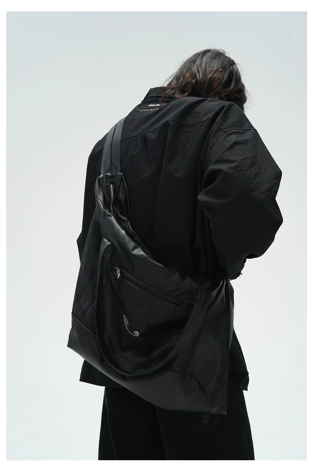 Slouchy Foldover Shoulder Tote Bag
