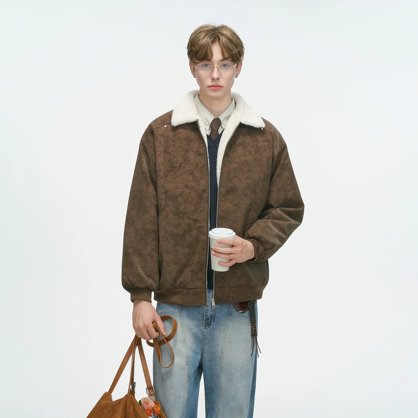 Shearling Transit Reversible Bomber
