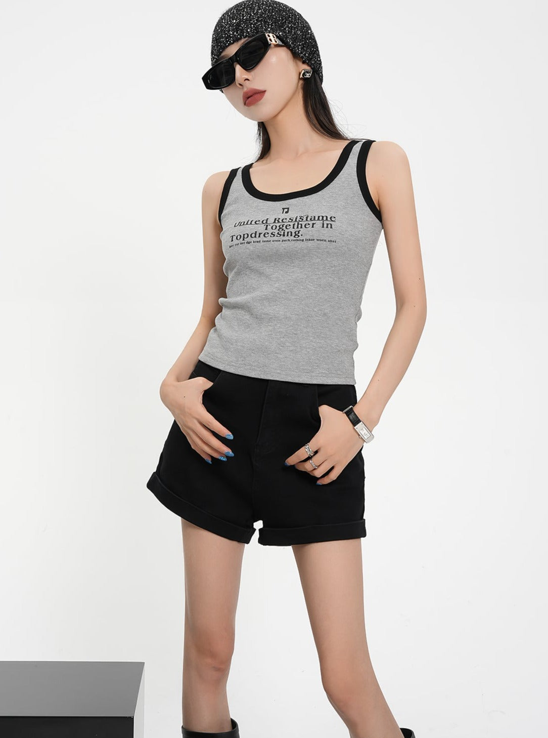 High-Waisted Tailored Shorts - Elegant Black Mini Dress Shorts