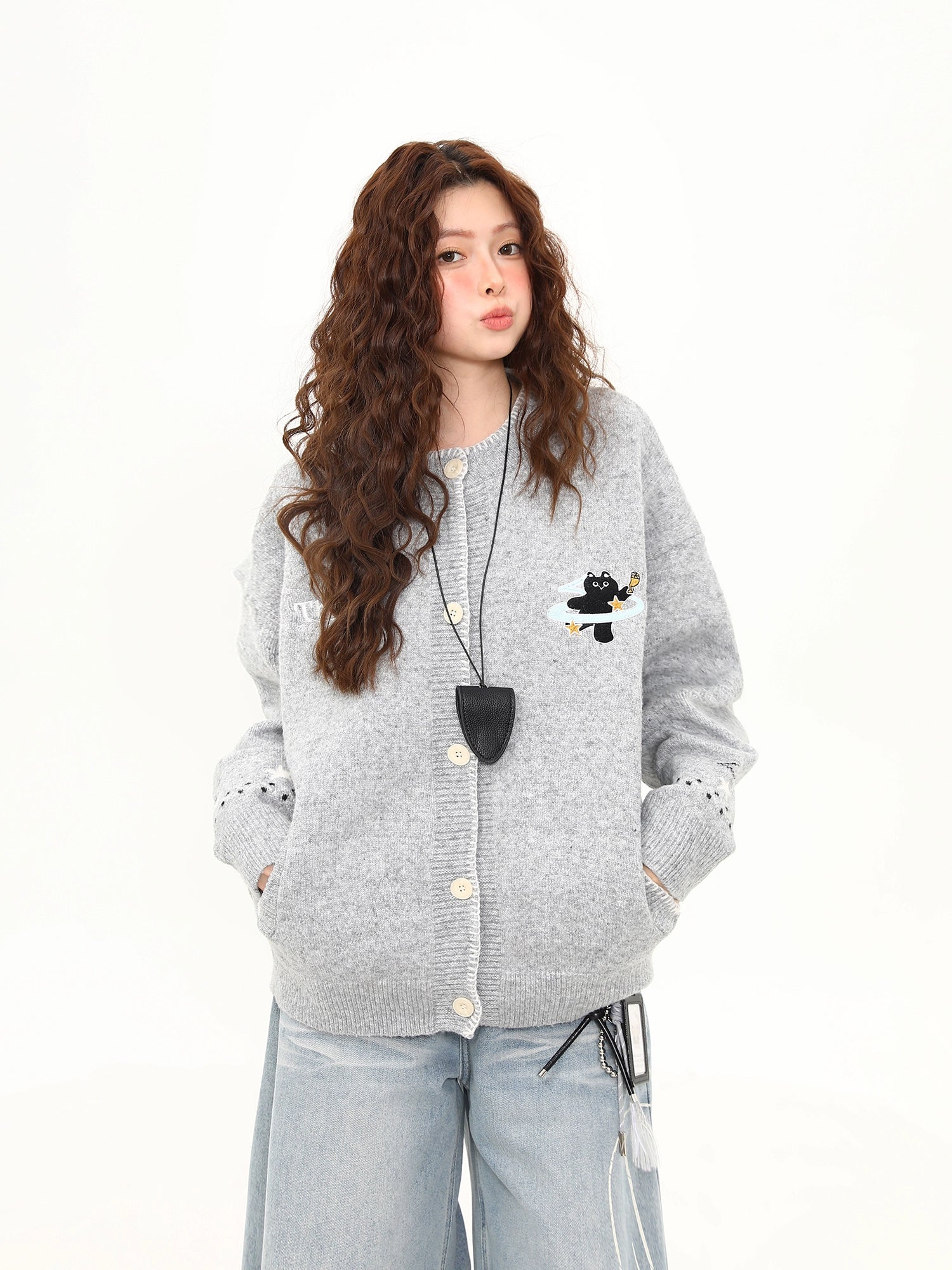 Moonlight Kitty Knit Cardigan