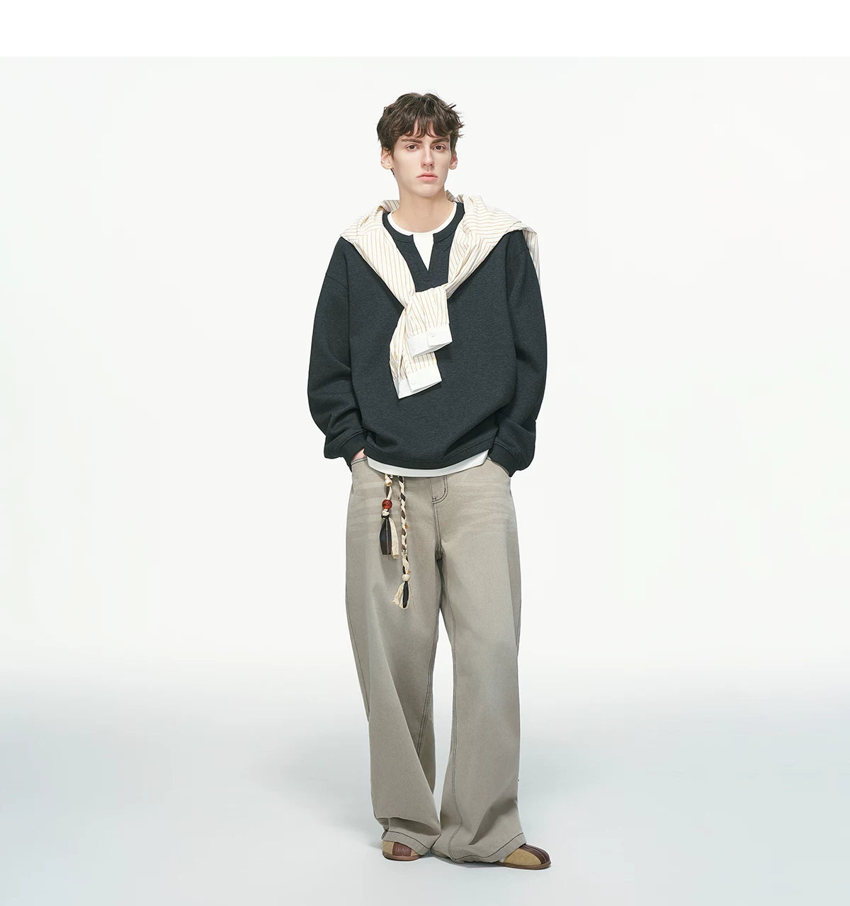 Softlane Layered Crew Sweatshirt